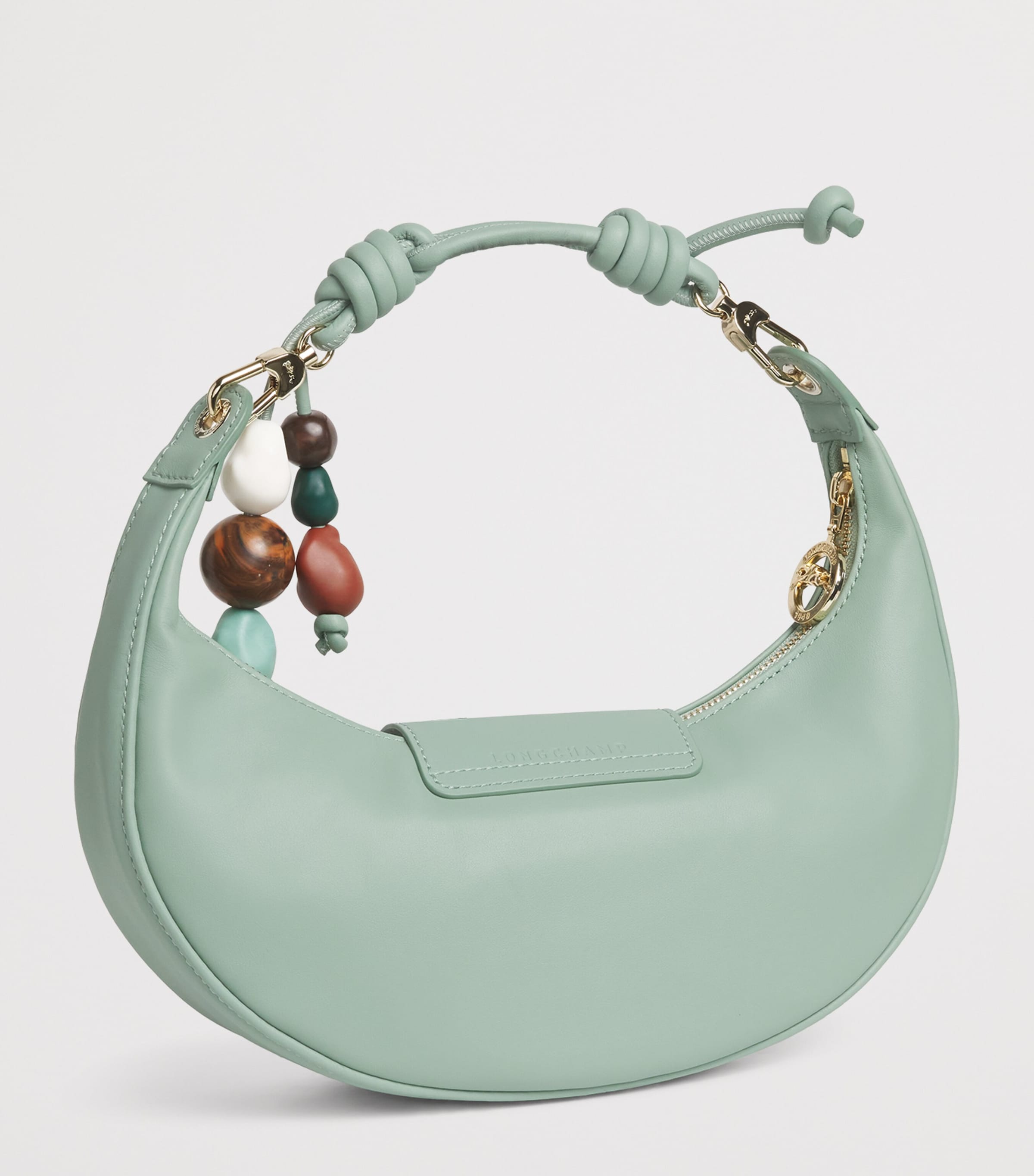 Longchamp Medium Leather Le Pliage Xtra Shoulder Bag Celadon Image 3