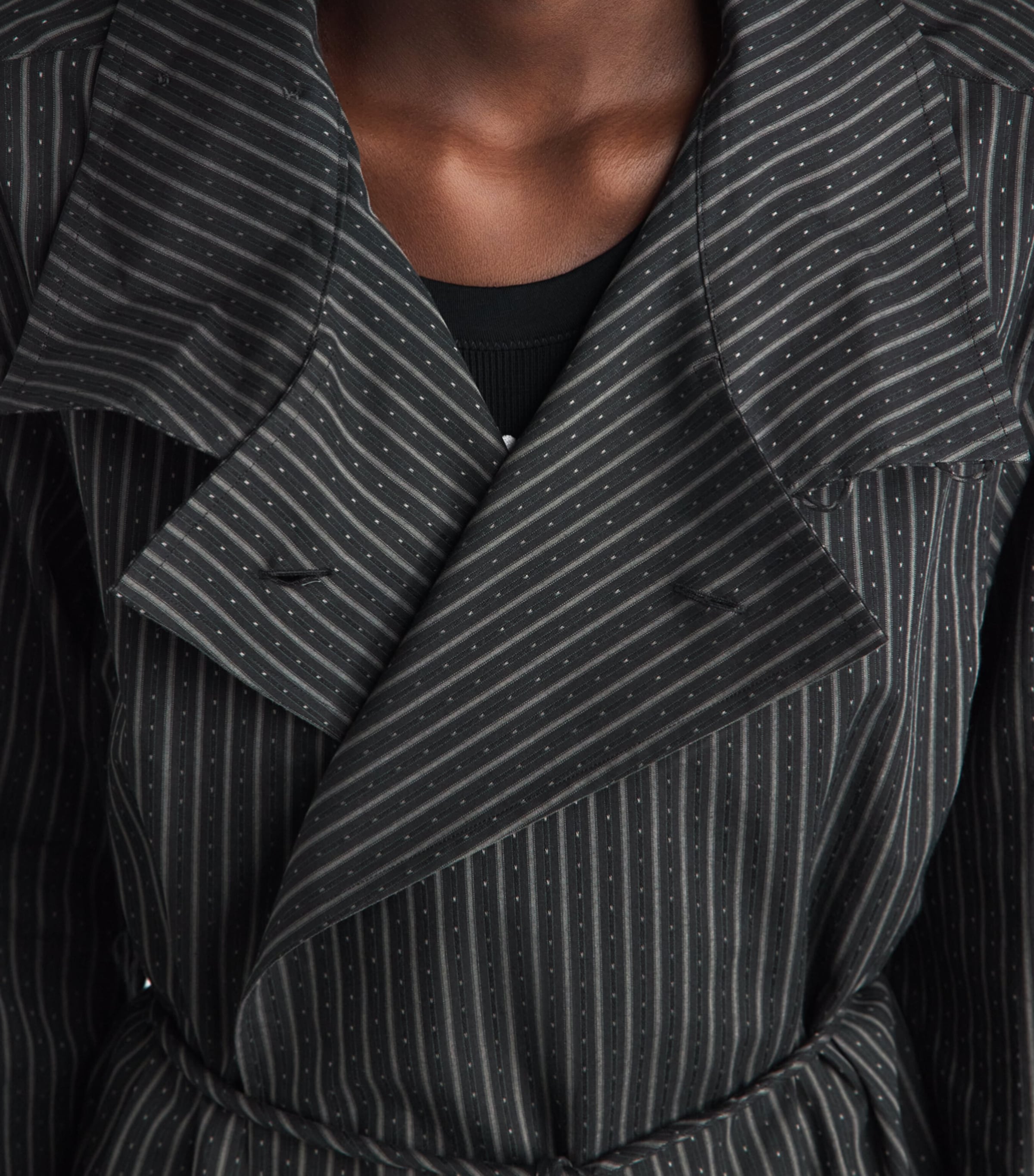Issey Miyake Womens Cotton Monsieur Shirt Black Hued Image 6