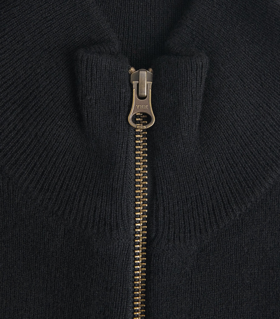 Veronica Beard Merino Wool-Cashmere Uptown Dickey Blk Image 4