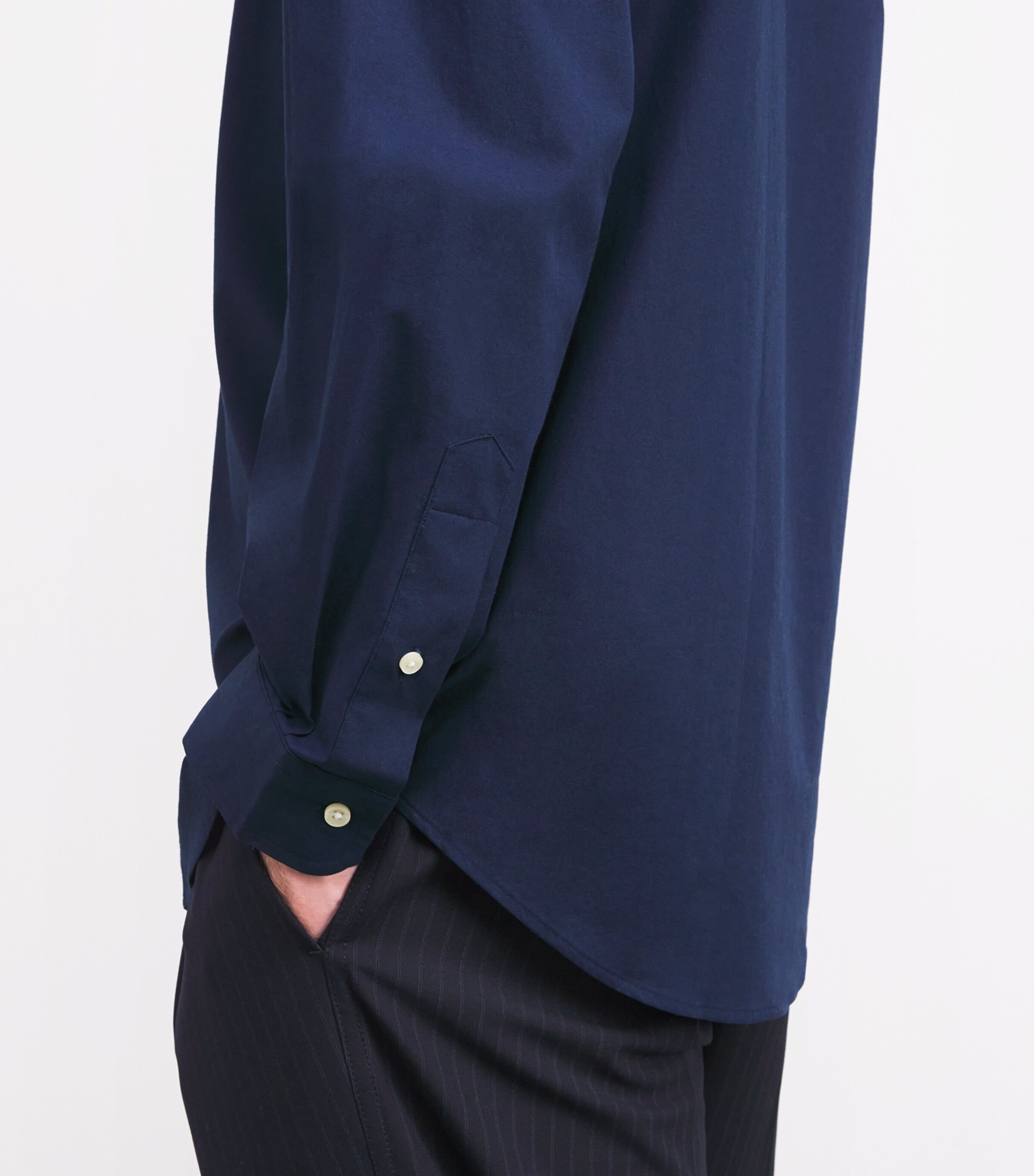 Stretch-Cotton Custom Fit Shirt NEWPORT NAVY Image 6