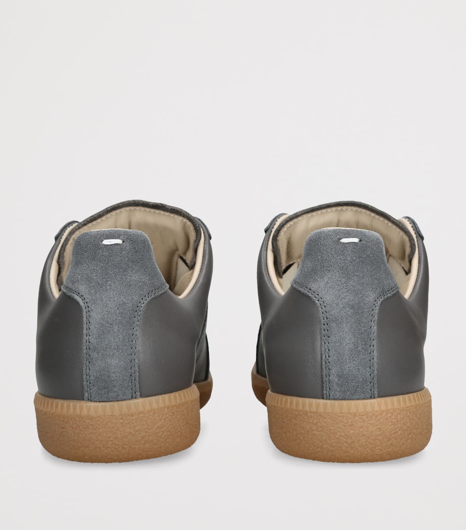 Leather-Suede Replica Sneakers GREY MIXED Image 2