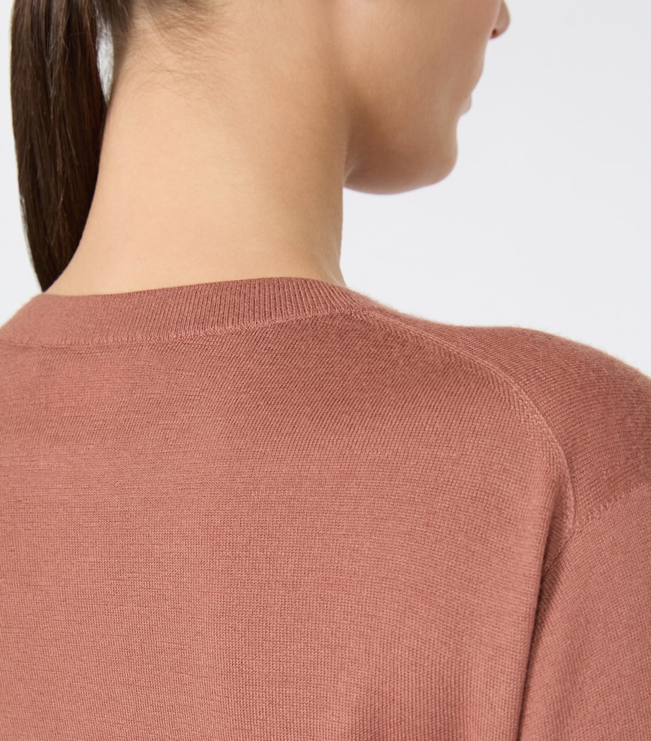 Max Mara Womens Cashmere Sweater Terra Cotta Image 4