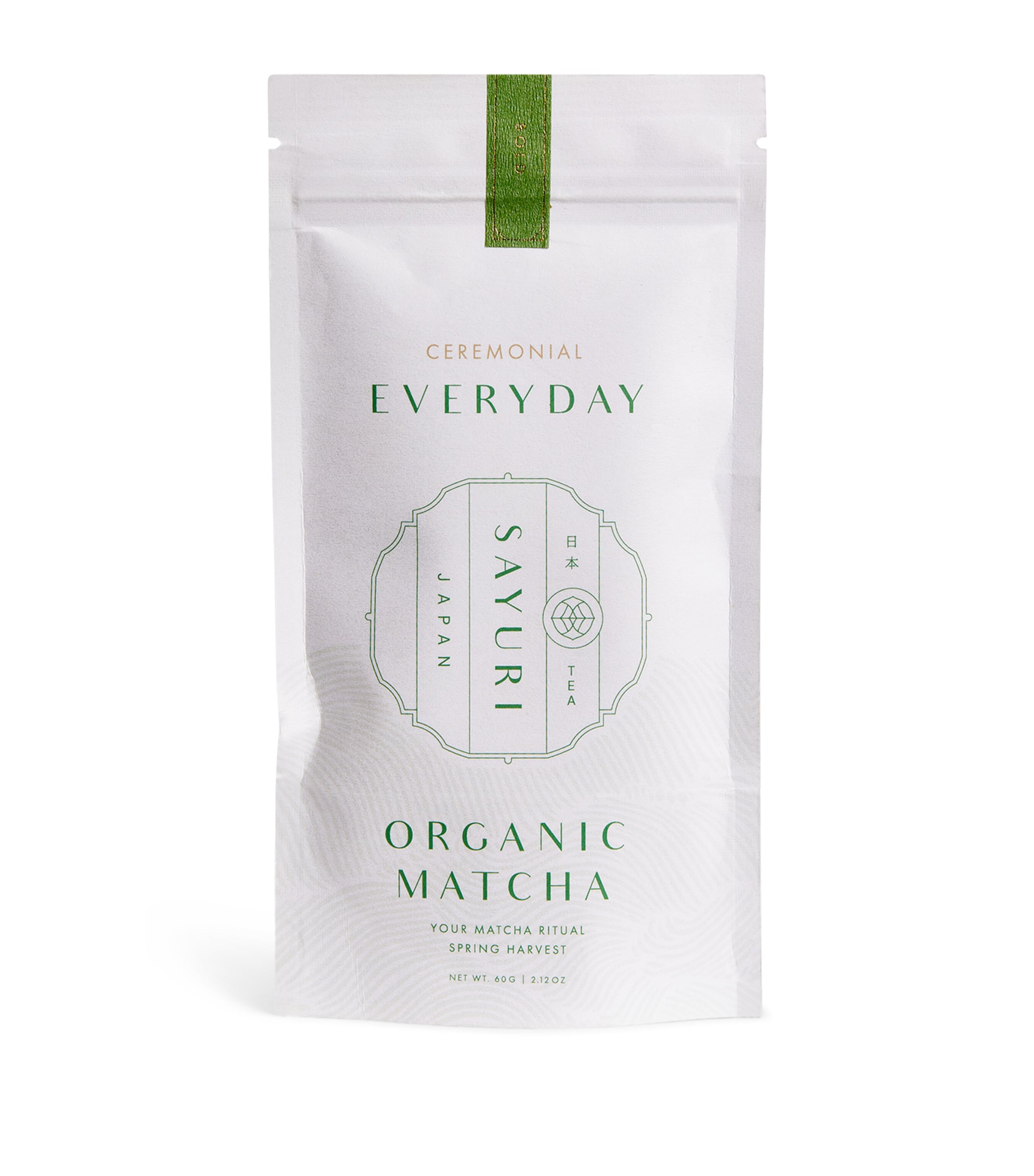 SAYURI Everyday Organic Matcha (60g) | Gifts | Gifts for Foodies | Tea | Loose Leaf Tea | Food | Free From
