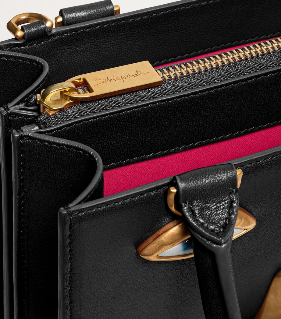 Leather Anatomy Jewelry Top-Handle Bag 999BLACK Image 5