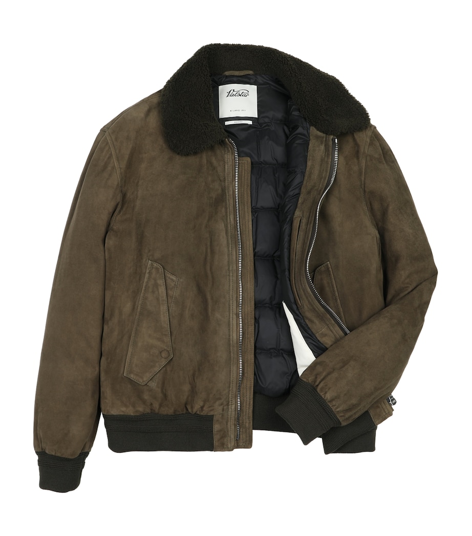 Suede Down-Padded Aviator Jacket 0280 MUSCHIO Image 1