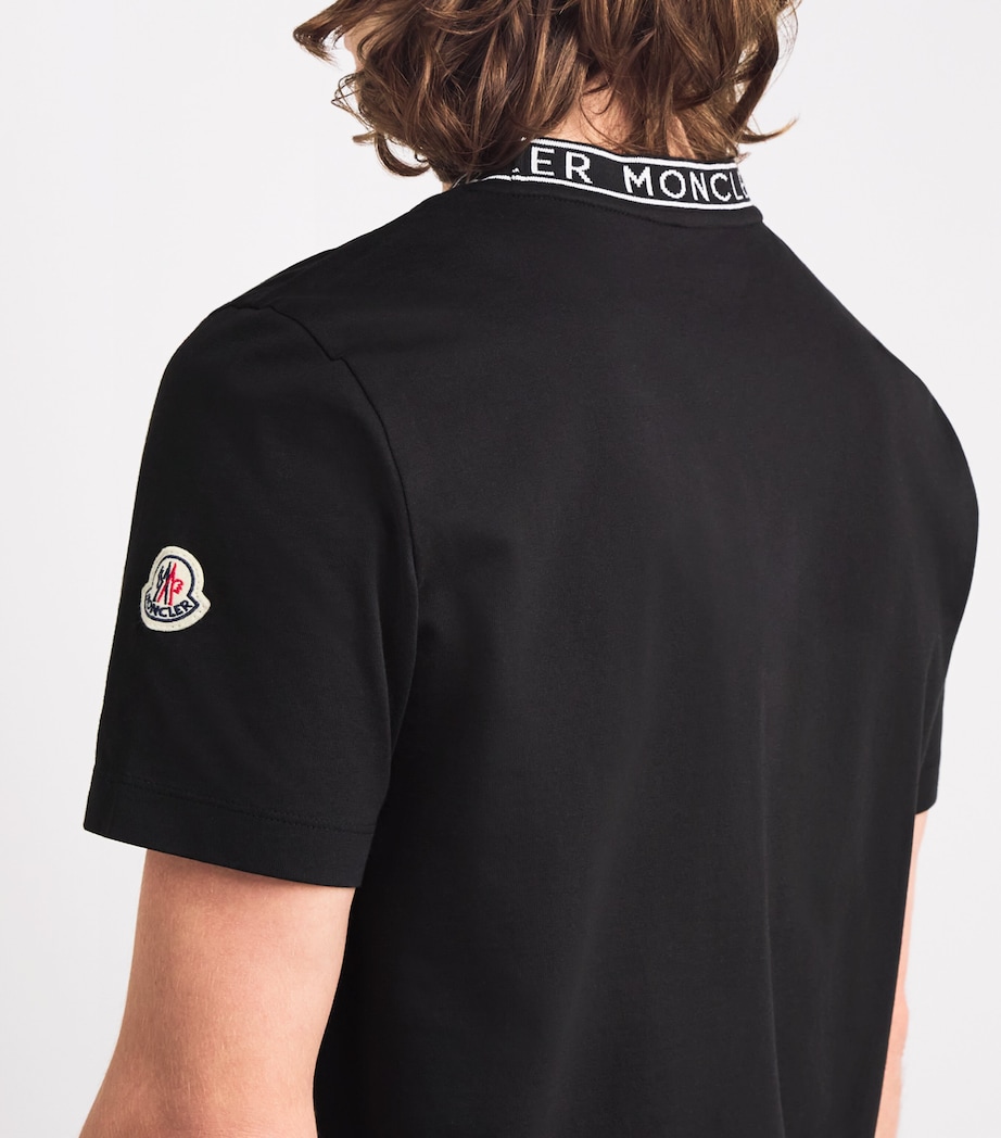 Cotton Logo-Trim T-Shirt 999 Image 6