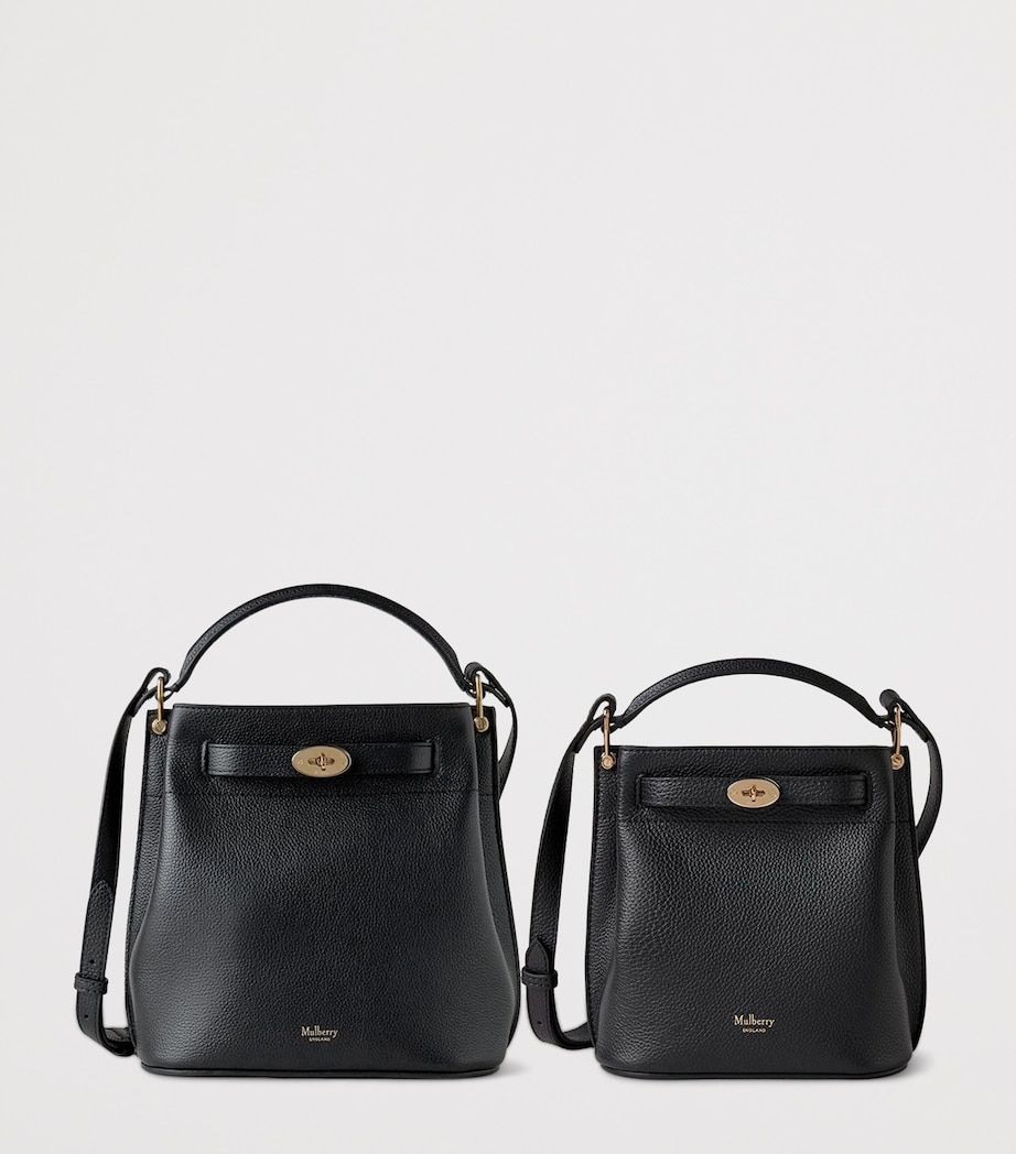Mulberry Mini Leather Islington Bucket Bag Black Image 6