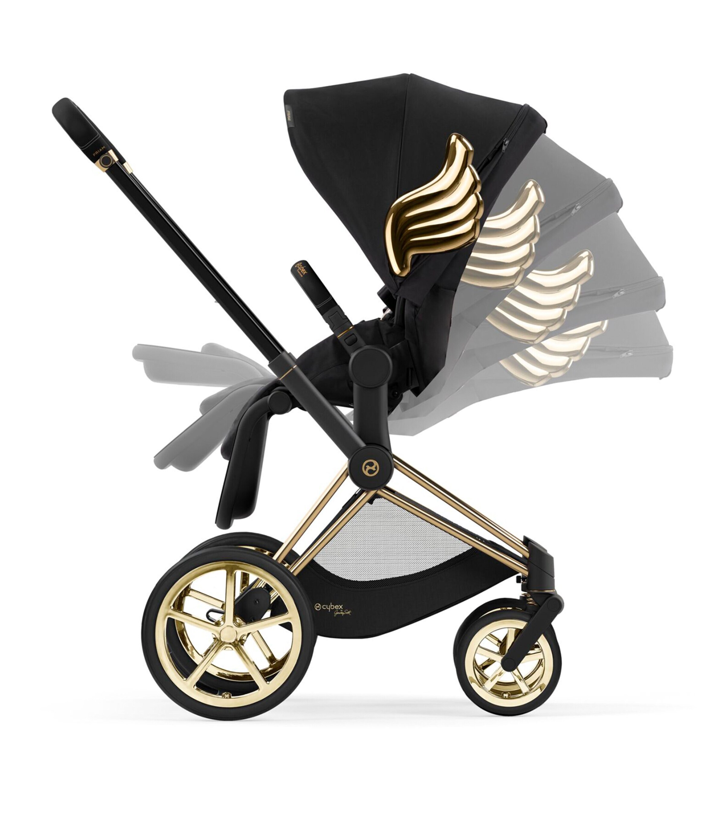 x Jeremy Scott Wings Priam Pushchair BLACK Image 4
