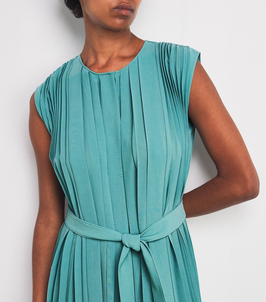 Plissé Davide Midi Dress LAGOON Image 4