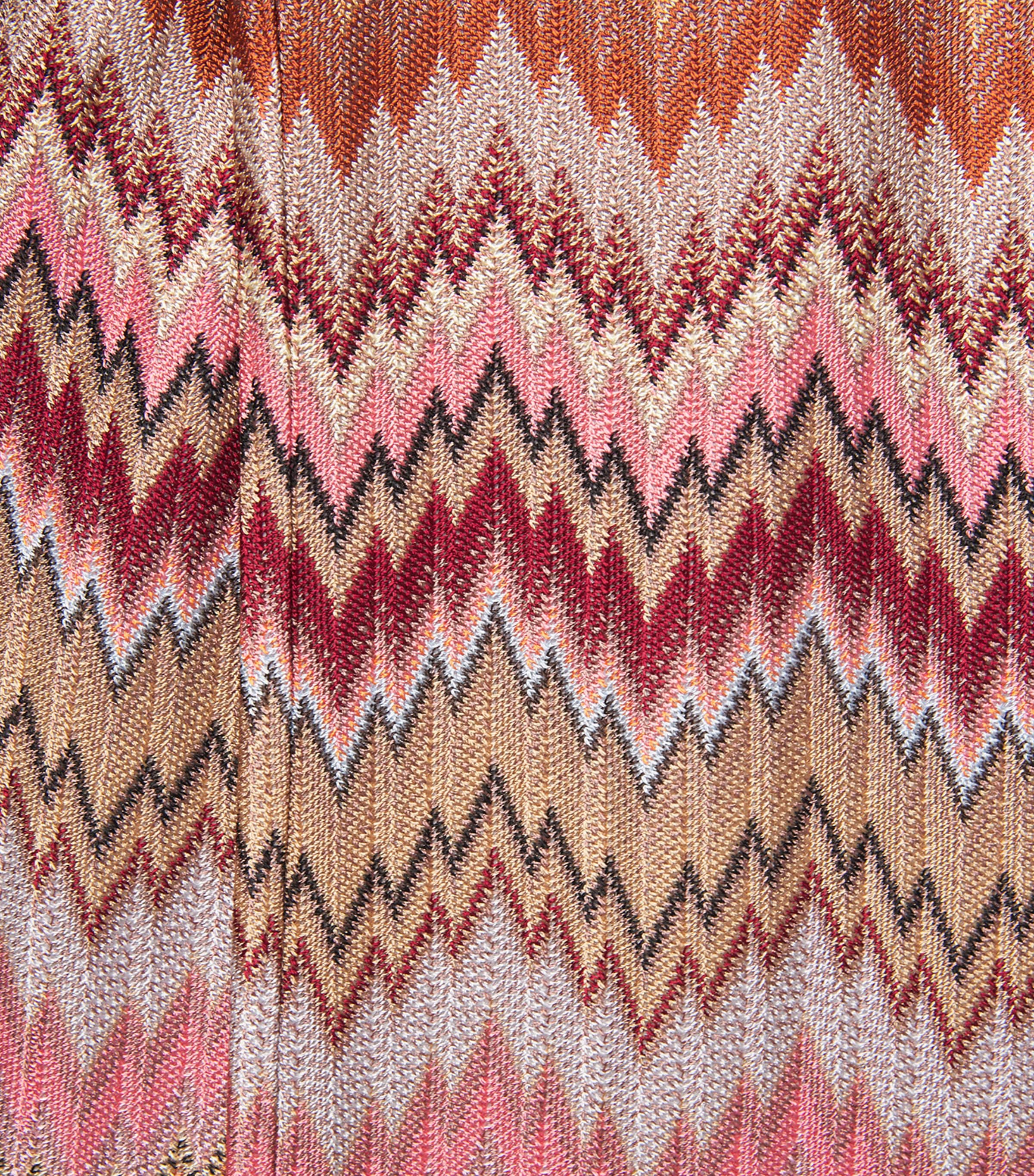 Snake Chevron Bootcut Trousers SM9Y1 PINK/RUST TONE Image 5