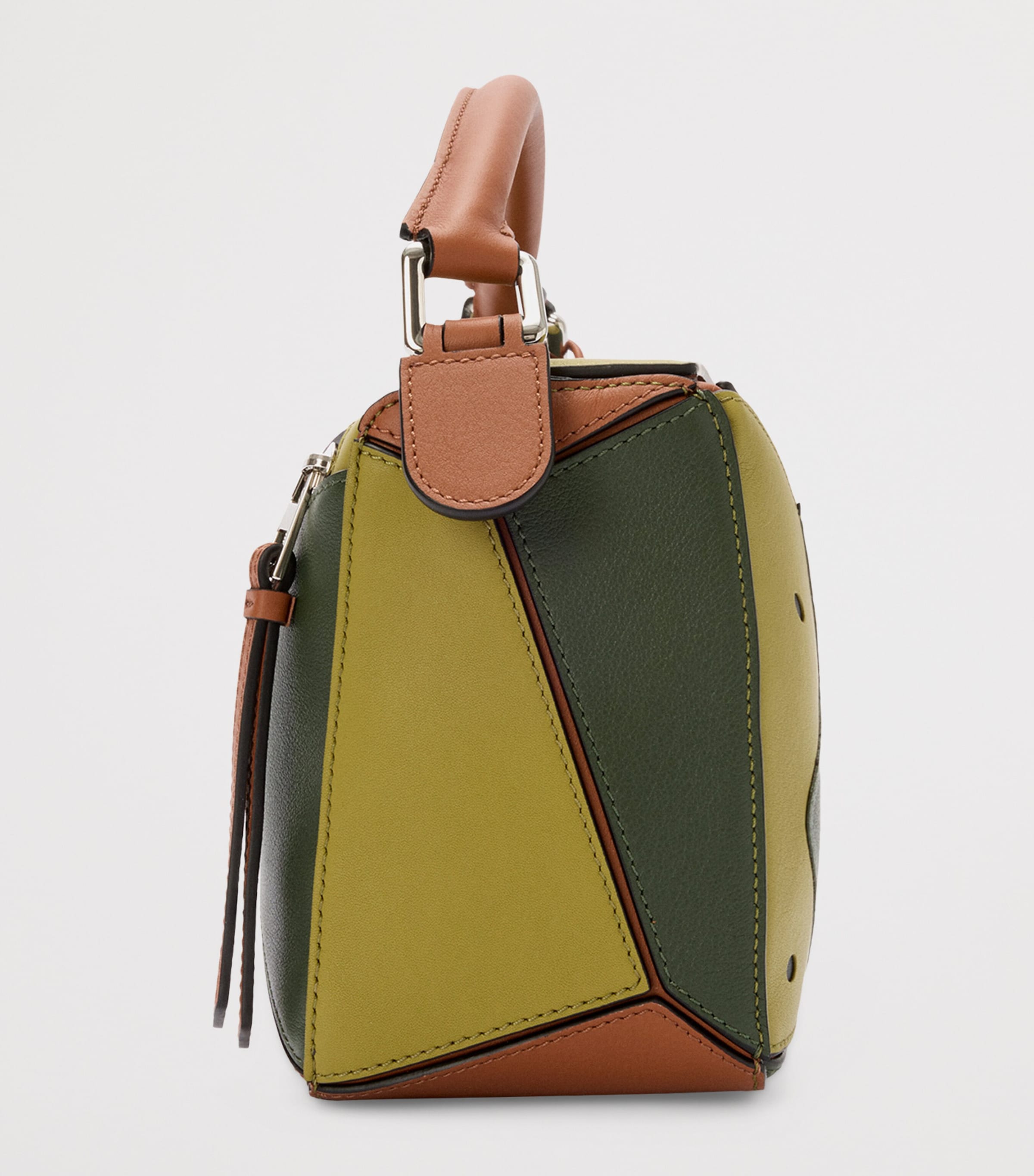 LOEWE Puzzle 10 Paula's Ibiza Kiwi Top-Handle Bag | Harrods AE