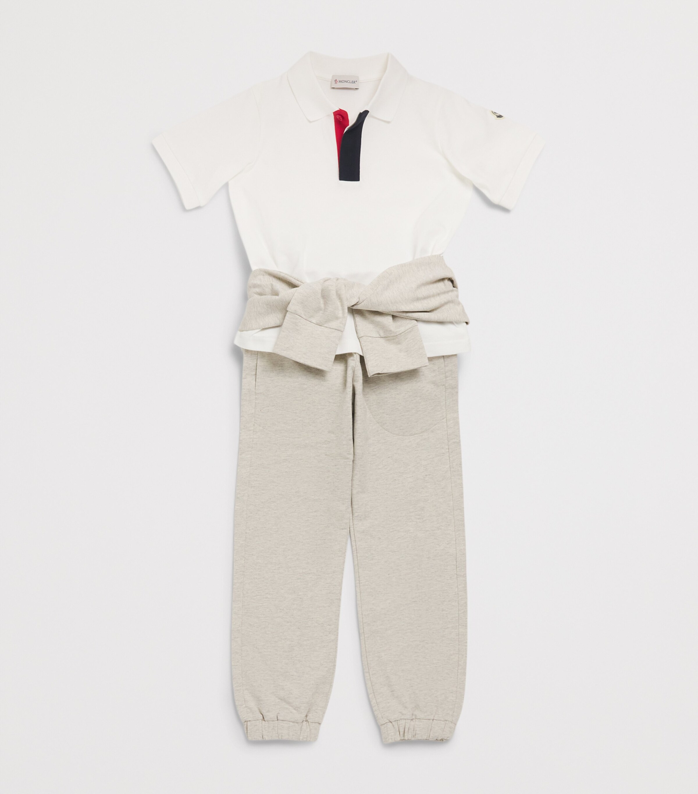 Moncler Enfant Cotton Piqué Polo Shirt (8-10 Years) Image 3