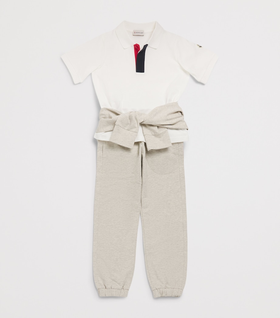 Moncler Enfant Cotton Piqué Polo Shirt (8-10 Years) Image 3