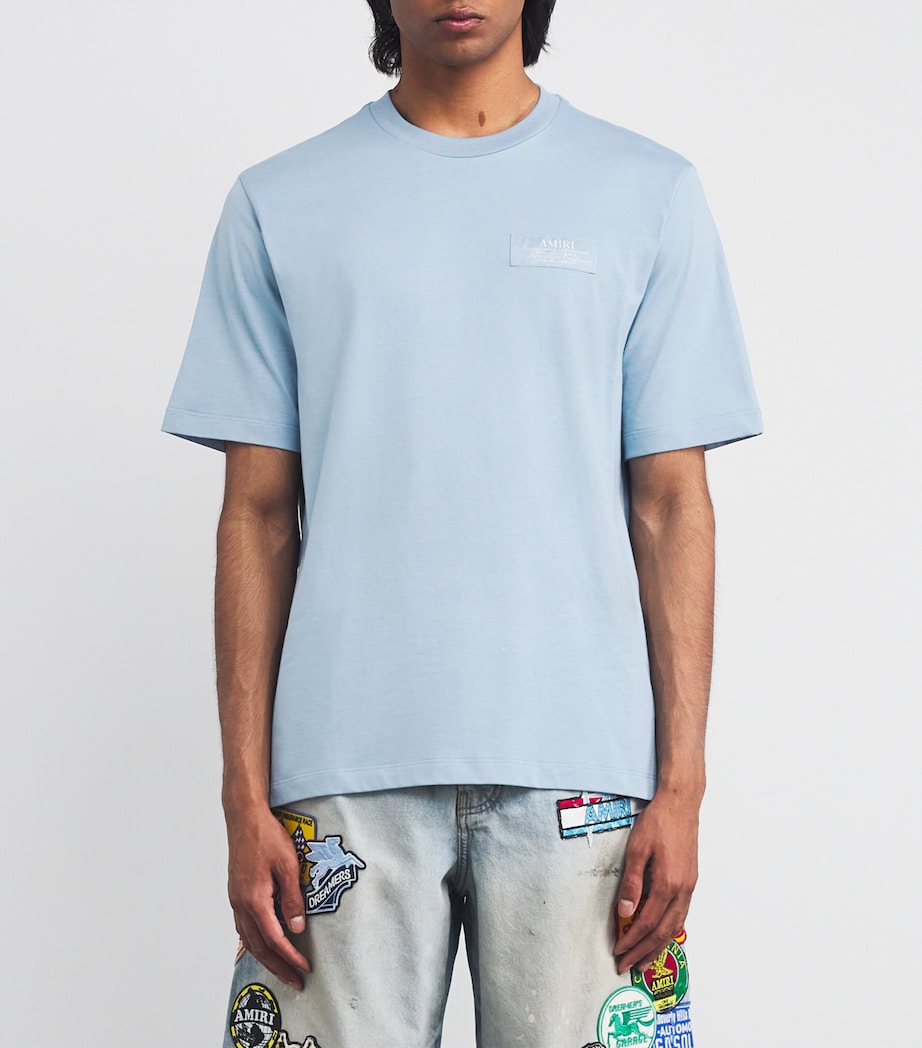 Cotton Spirit Logo T-Shirt ASHLEY BLUE Image 3