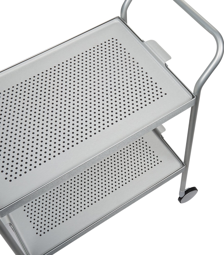 Rubber Grip Two-Tiered Trolley SILVER Image 2