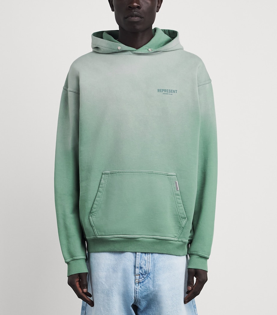 Represent Mens Owners Club Hoodie Washed Aloe Image 4