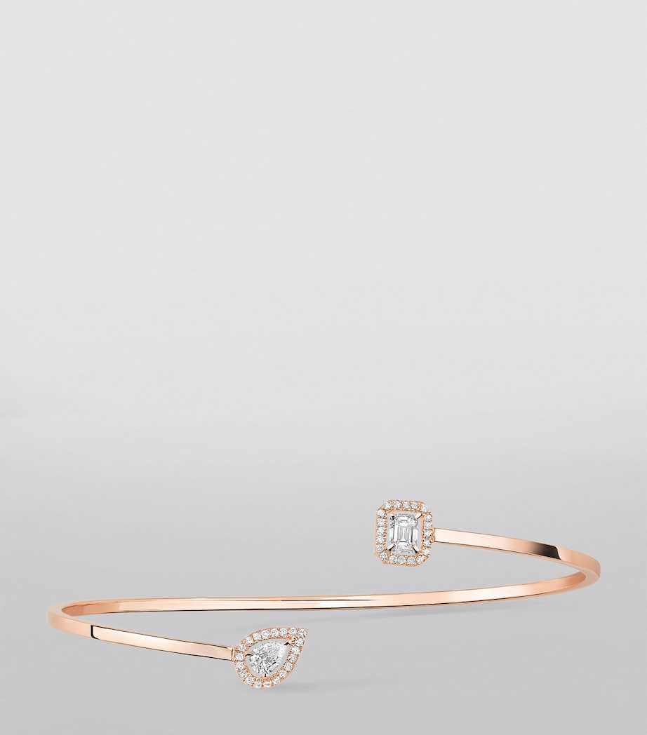 Pink Gold and Diamond My Twin Bangle PINK GOLD Image 3