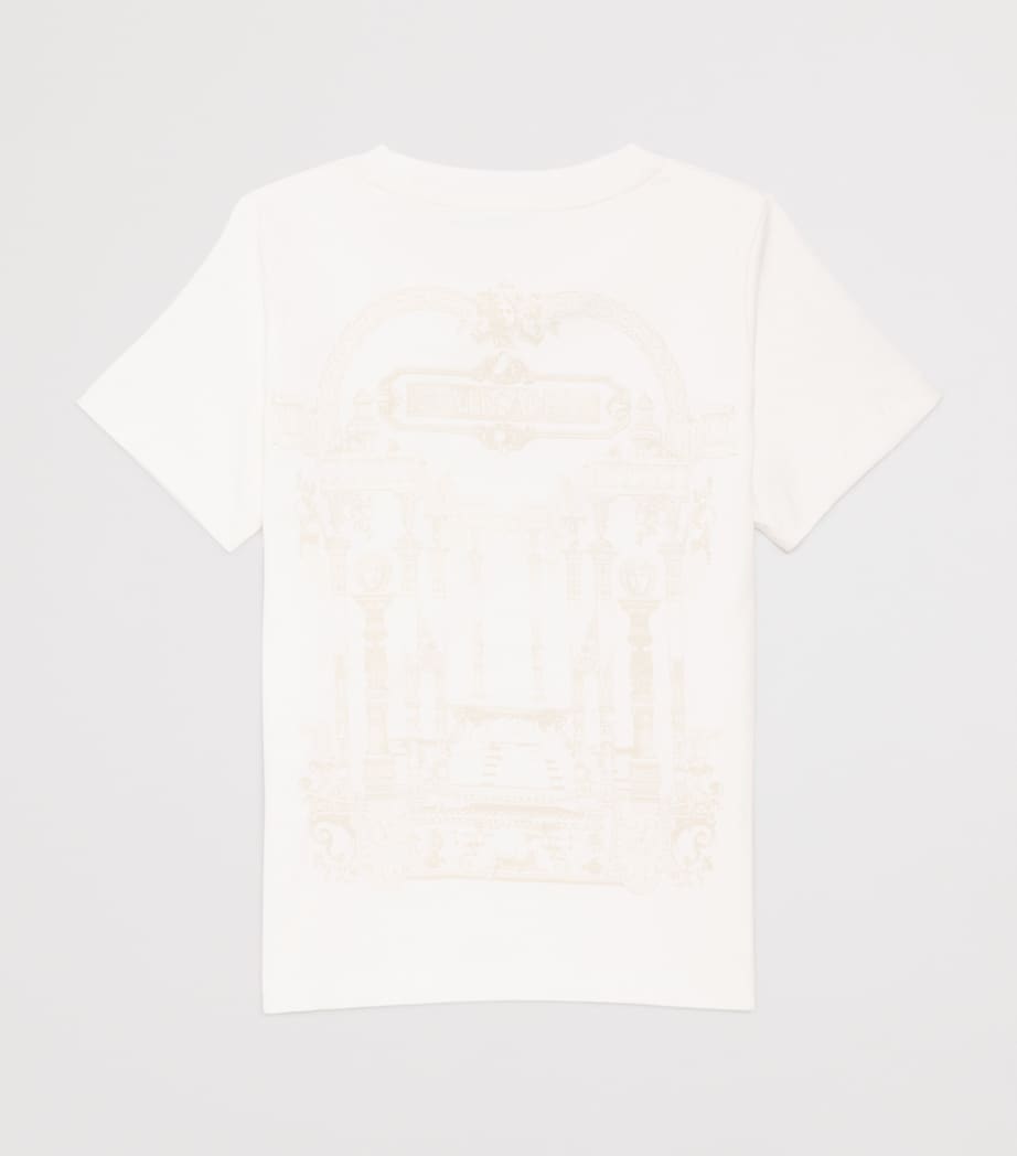 Cotton Classical Hall T-Shirt (6-14 Years) 6WK00WHITE+GOLD Image 2