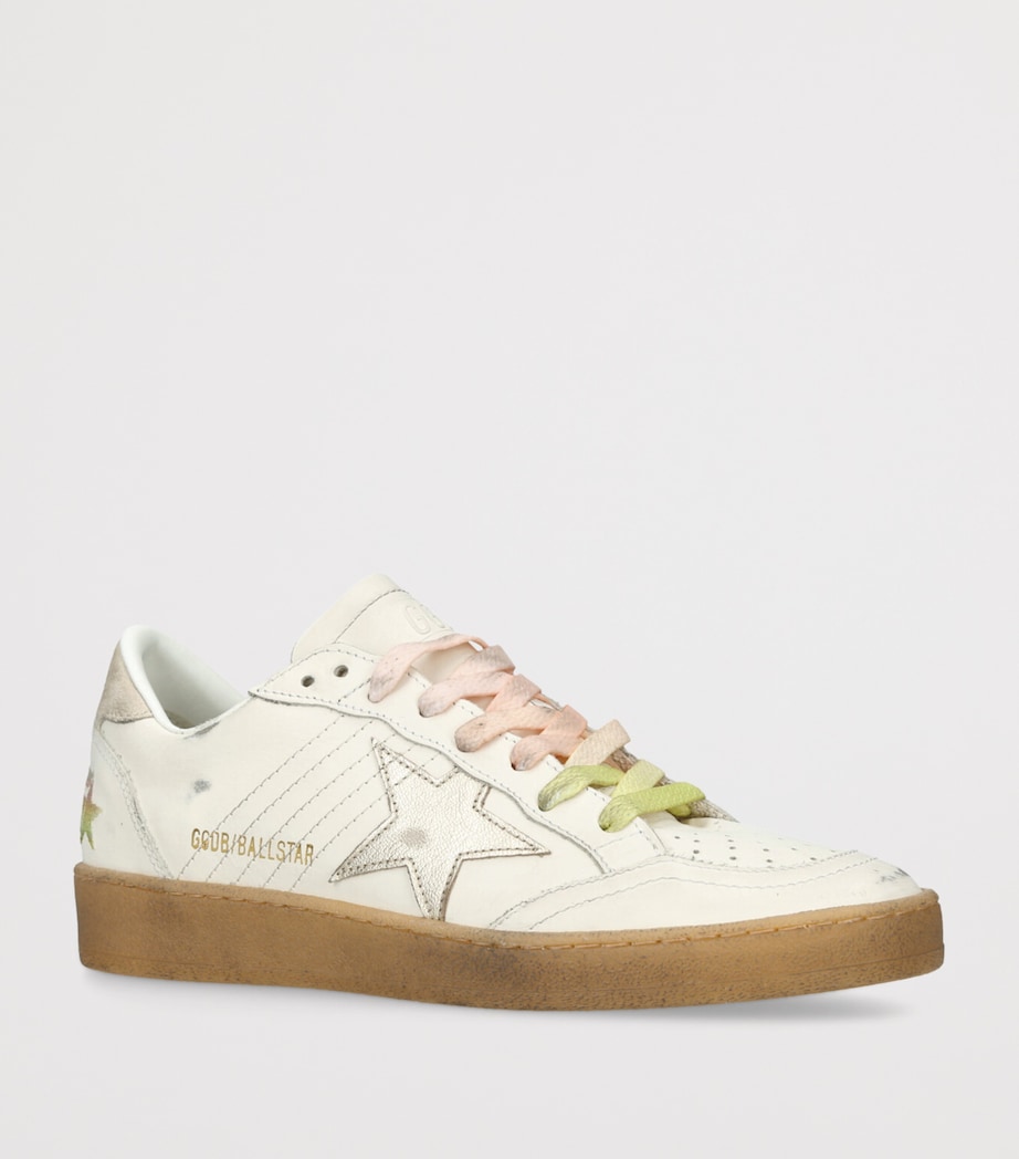 Leather Ball Star Sneakers WHITE Image 3