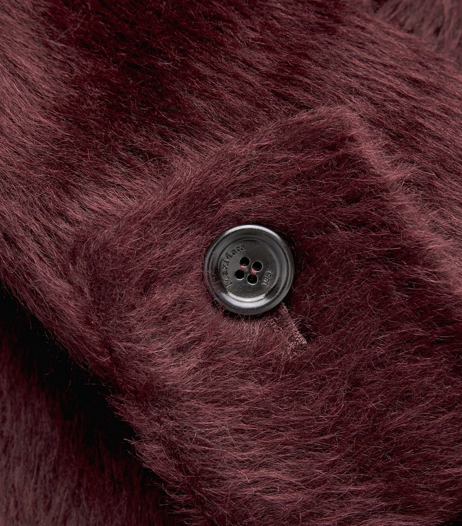 Alpaca-Virgin Wool Coat CHERRY Image 5