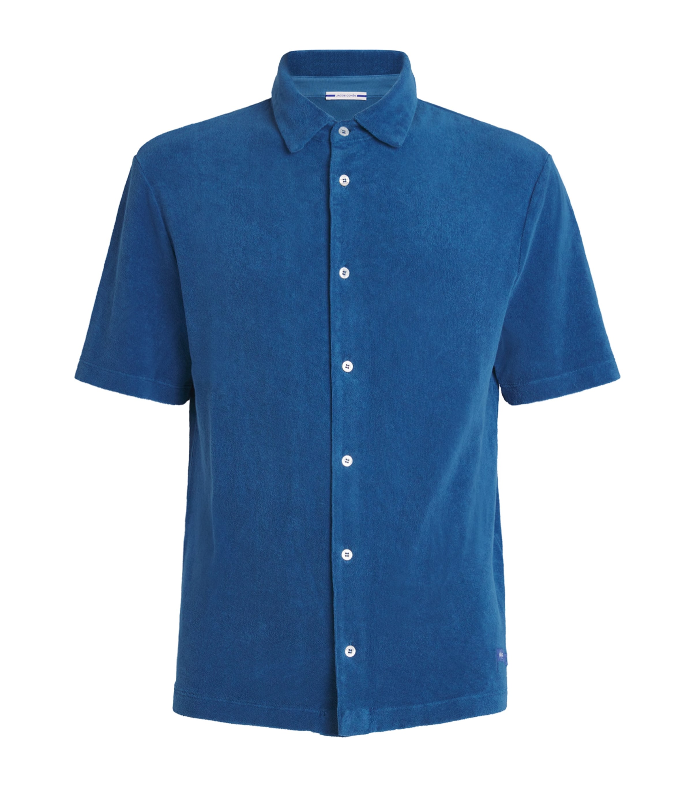 JACOB COHËN Mens Cotton Towel Short-Sleeve Shirt Image 1