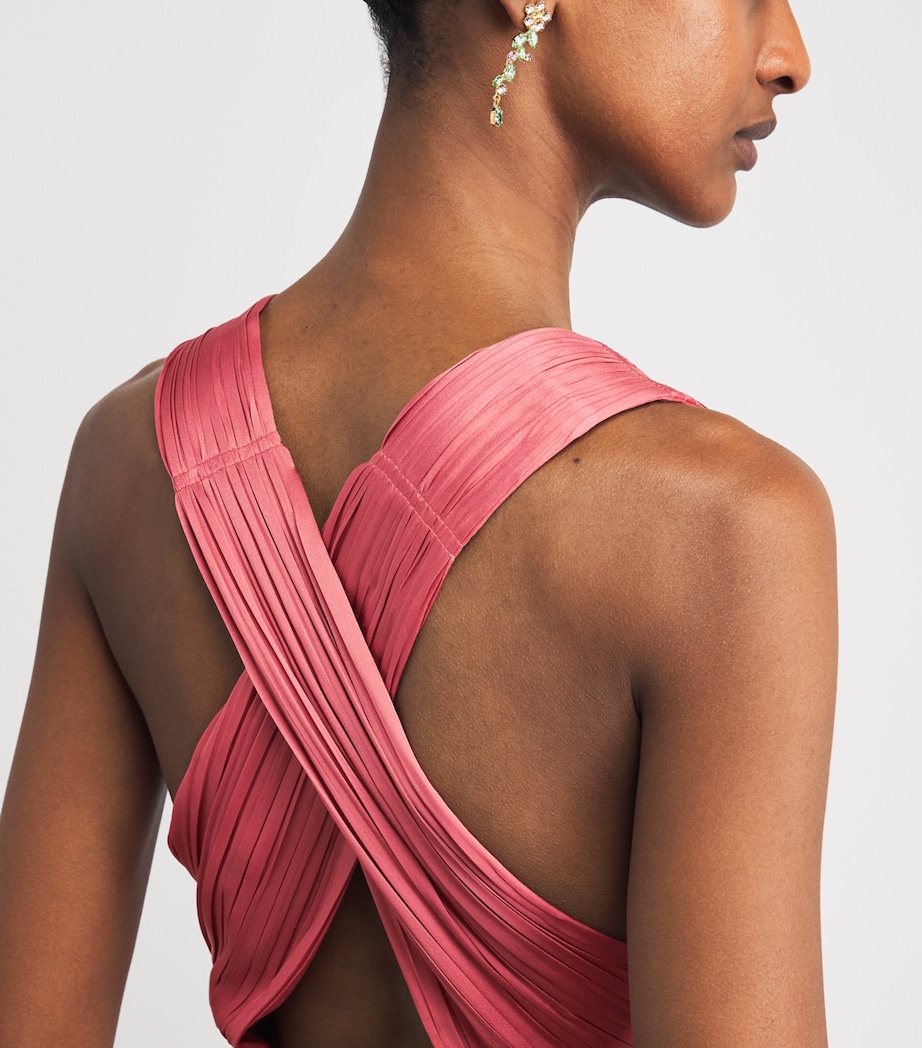 Ulla Johnson Womens Silk Boheme Gown Rosewood Image 3