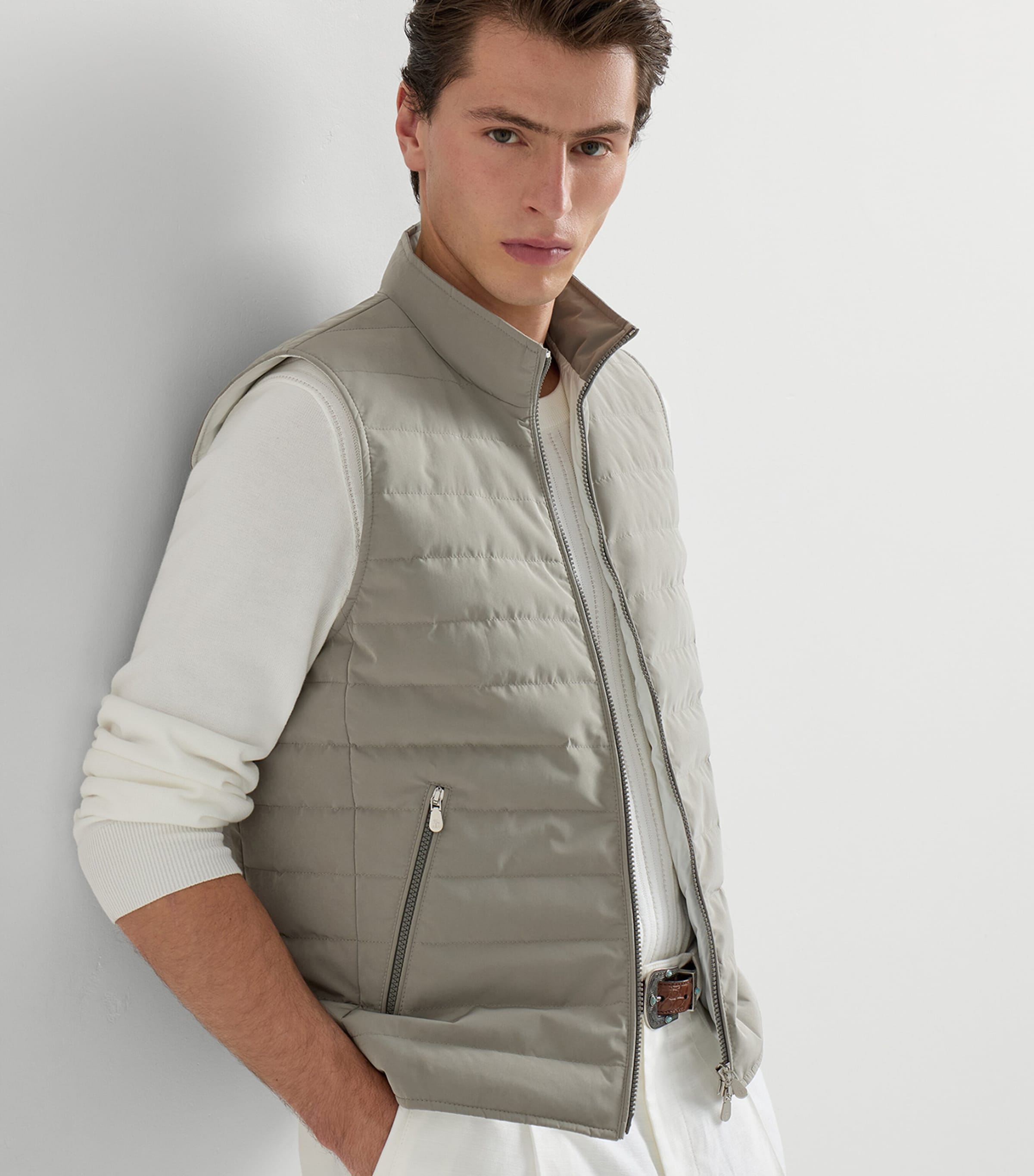 Bonded Nylon Down Gilet CFA27 Image 3
