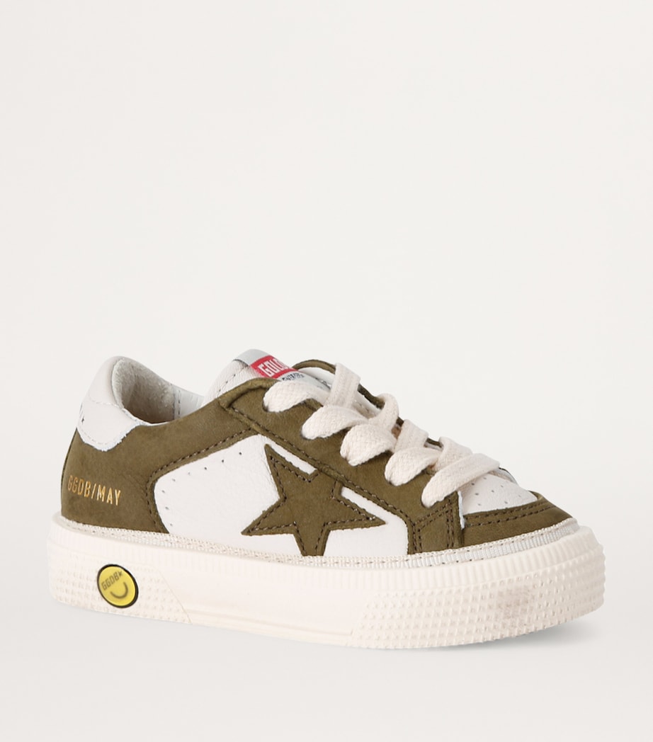 Leather May Sneakers MID GREEN Image 3