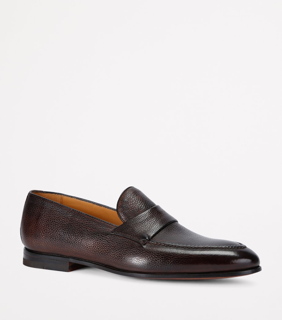 Bontoni Leather Miracolo Loafers Dark Brown Image 3