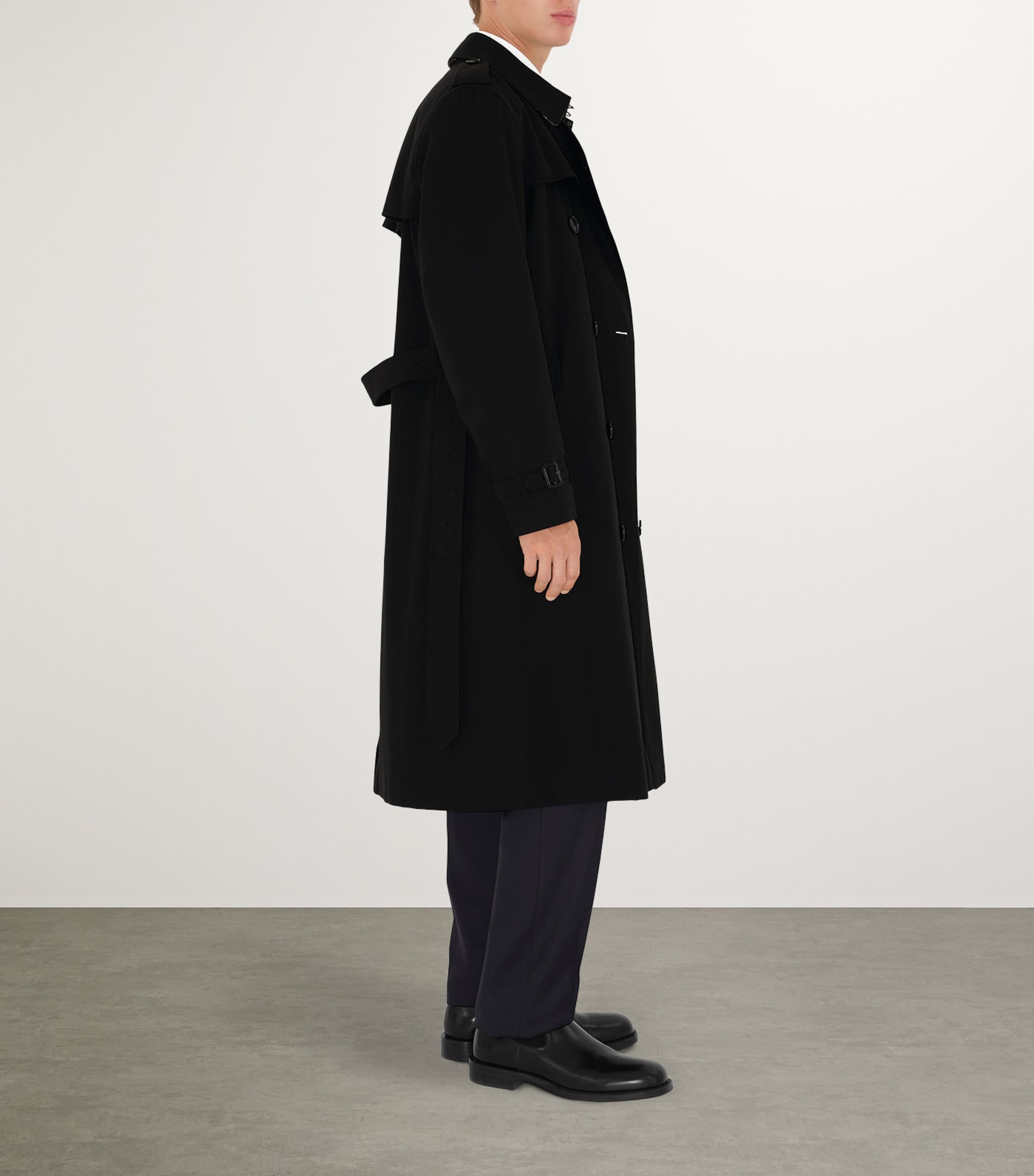 Long Kensington Heritage Trench Coat BLACK Image 4