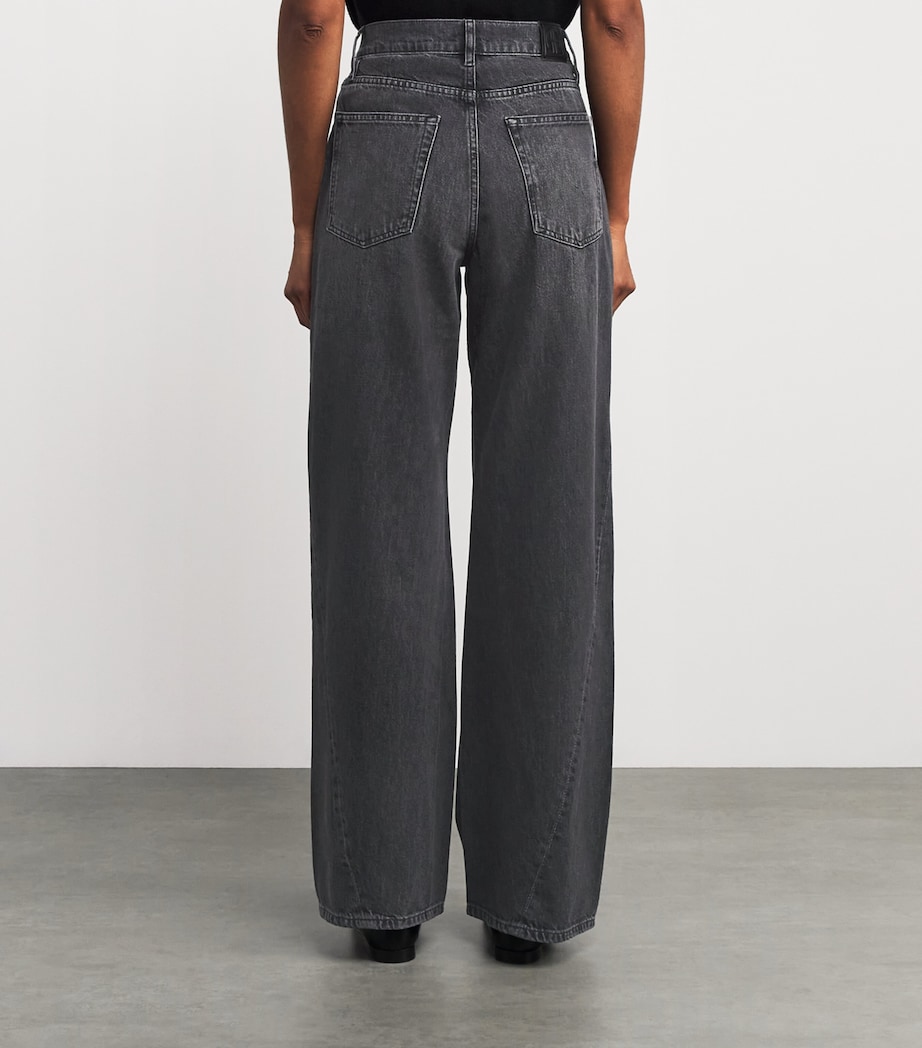 Brie Wide-Leg Jeans WASHED BLACK Image 4