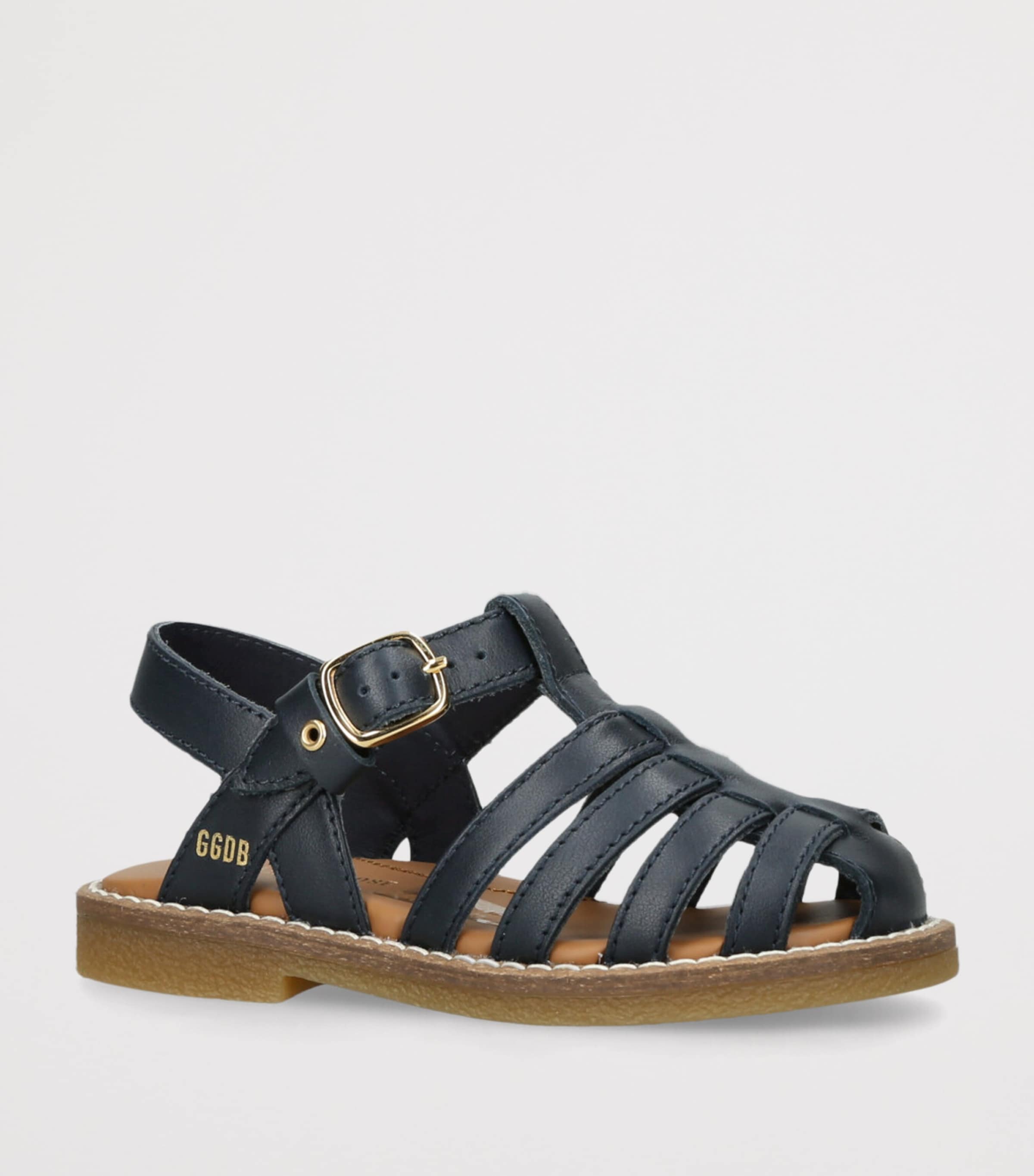 Leather Maxime Sandals NAVY Image 3
