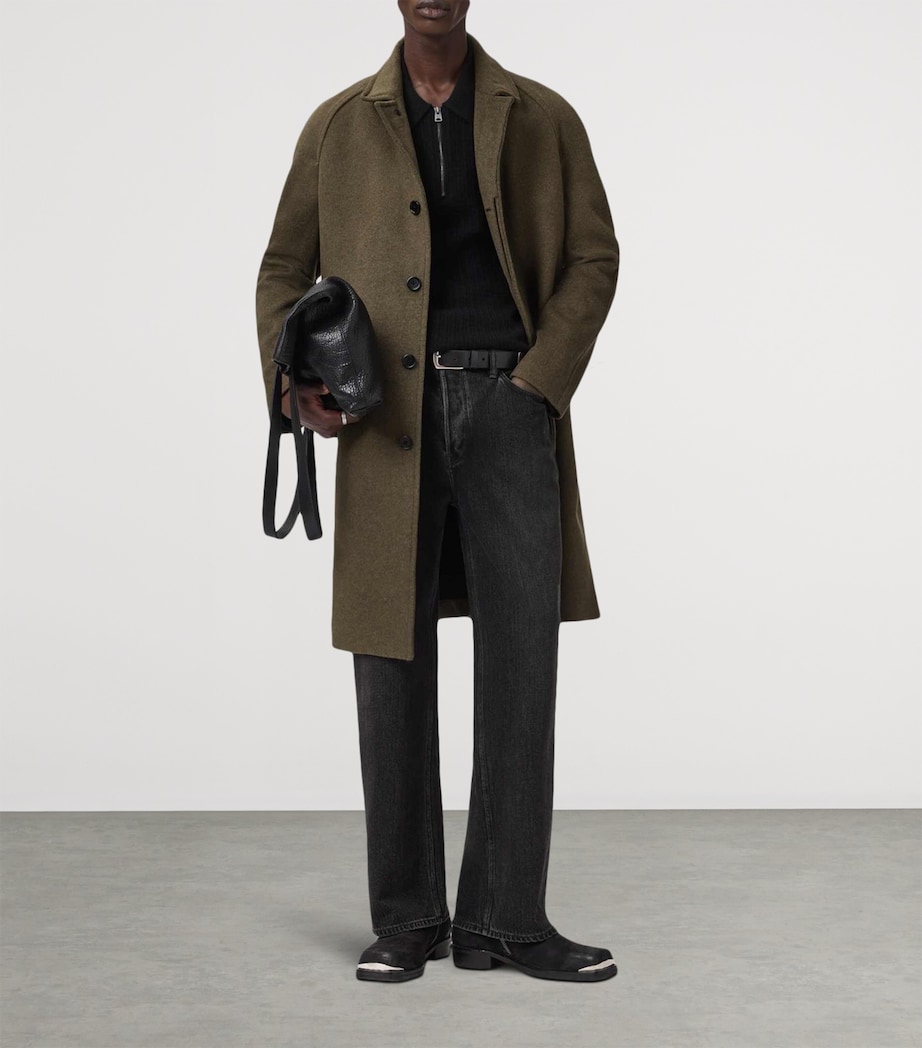 Wool-Blend Trent Overcoat LOG BROWN Image 2