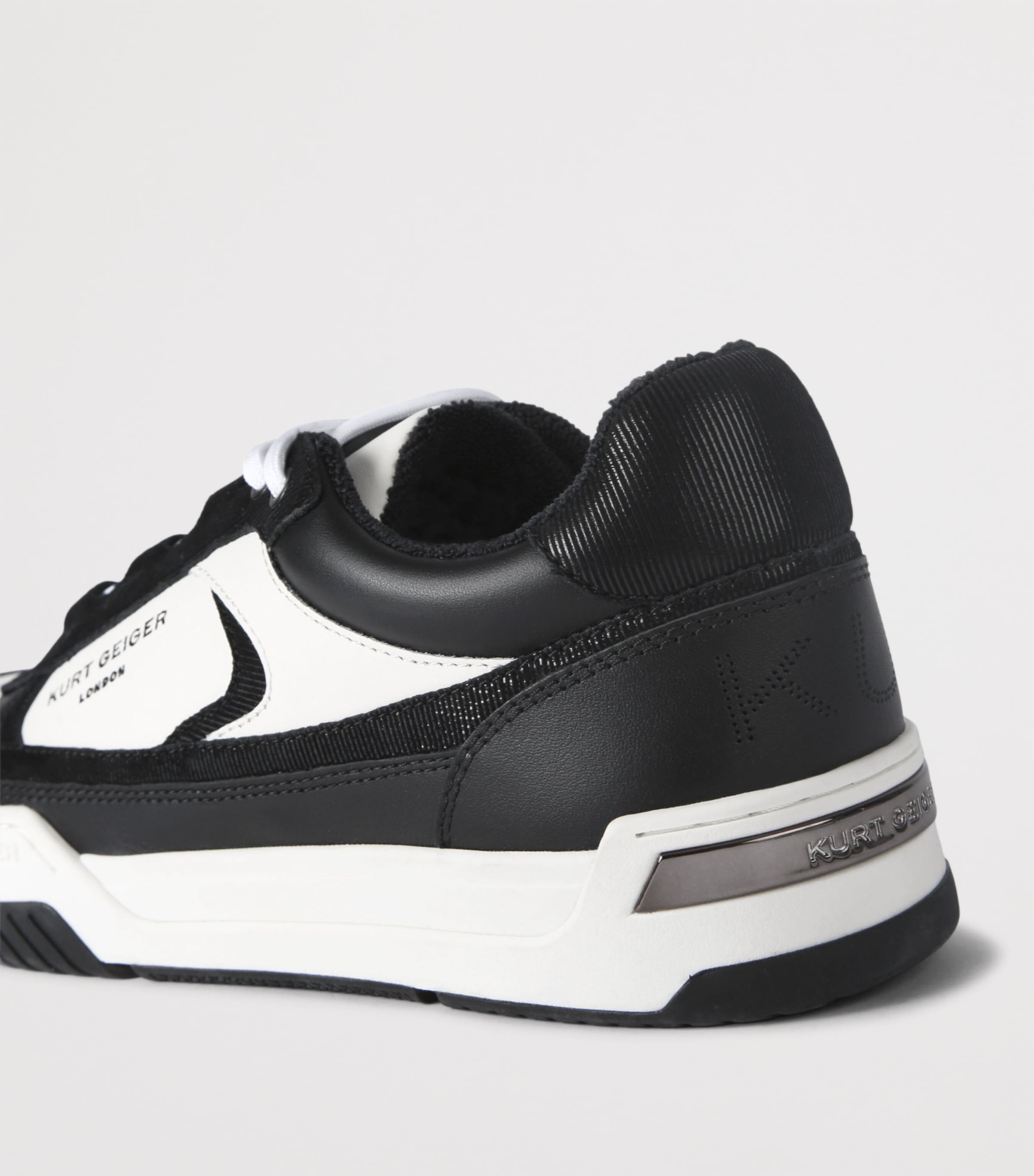 Kurt Geiger London Leather Kingsland Sneakers Blk/white Image 2