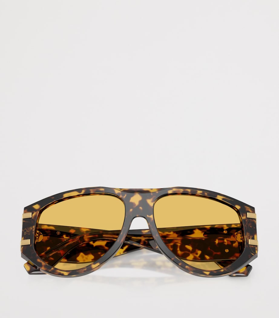 Dolce&Gabbana Tortoiseshell Oversized Pilot Sunglasses Image 5