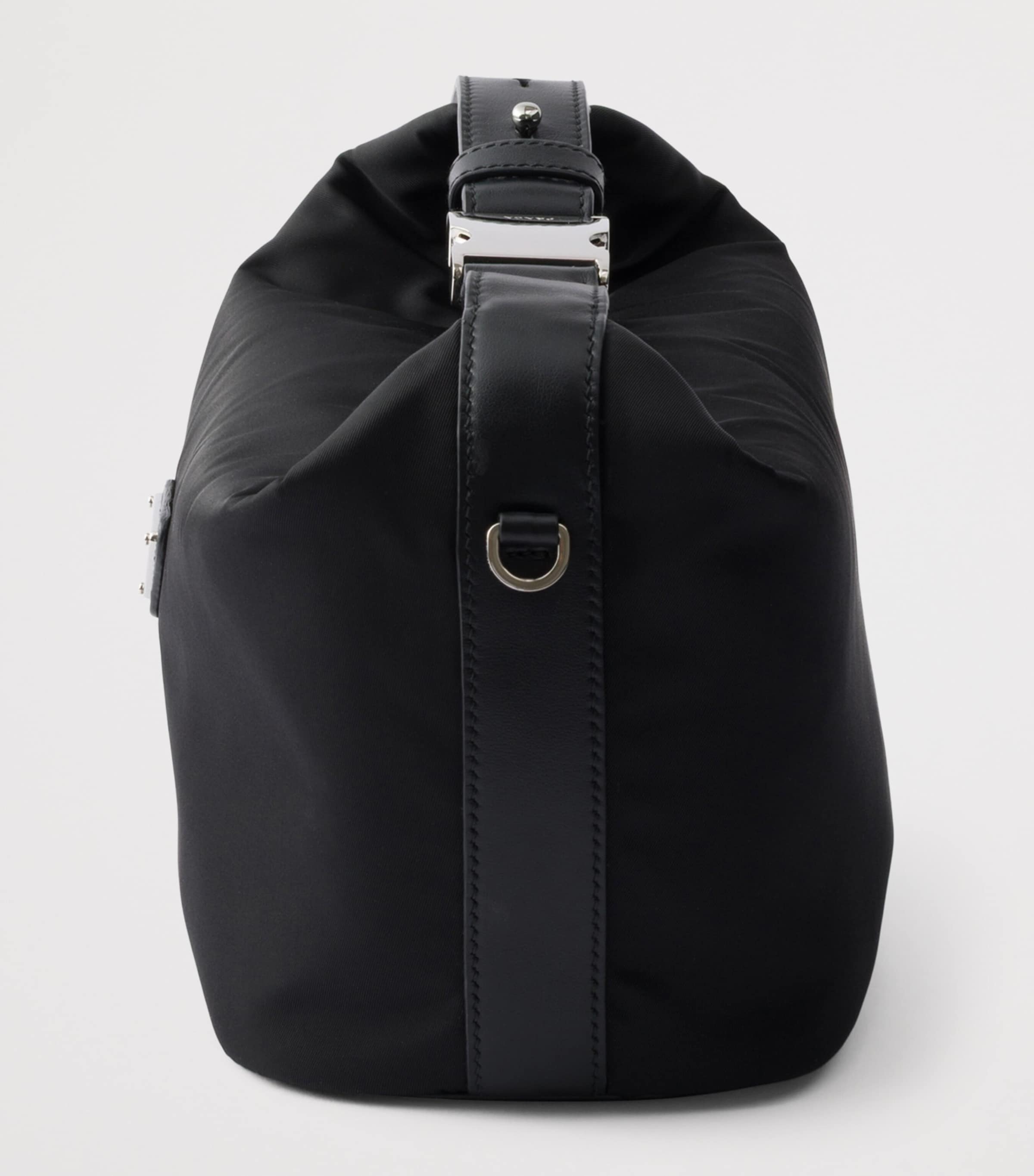 Prada Mini Re-Nylon Cherie Top-Handle Bag Black Image 5