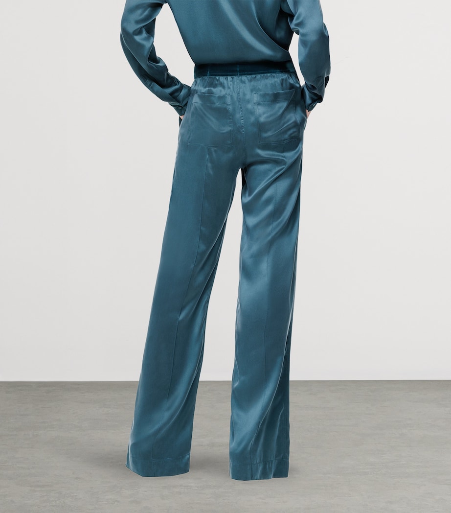 TOM FORD Womens Silk Satin Pyjama Trousers Gdv Image 4