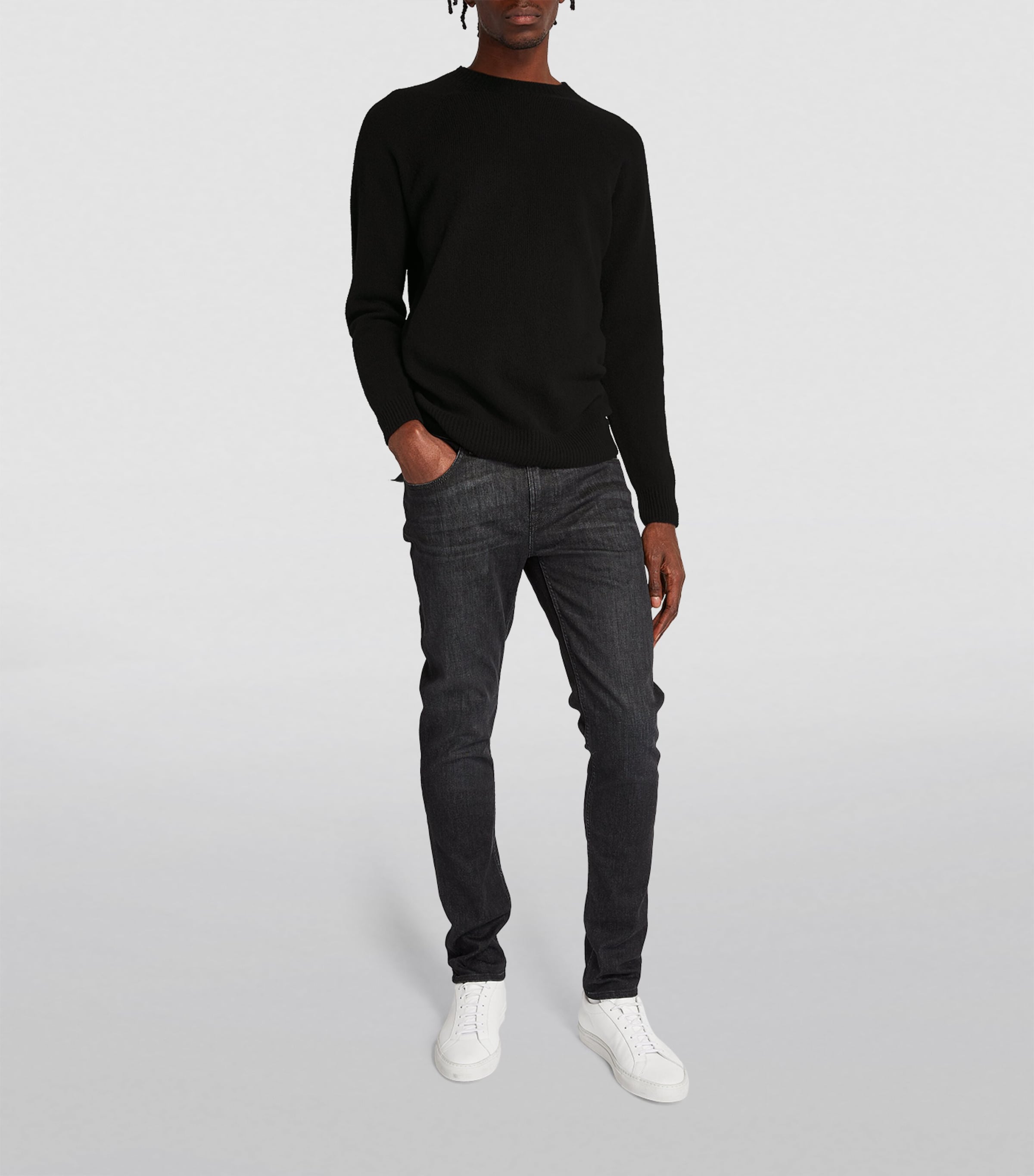 Lambswool Sweater BLACK Image 2