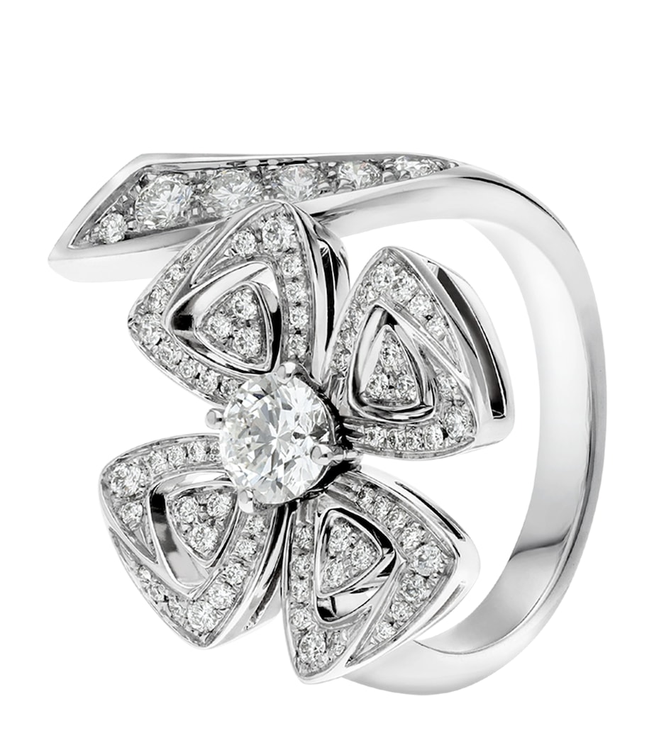 White Gold and Diamond Fiorever Ring WHITE GOLD Image 1
