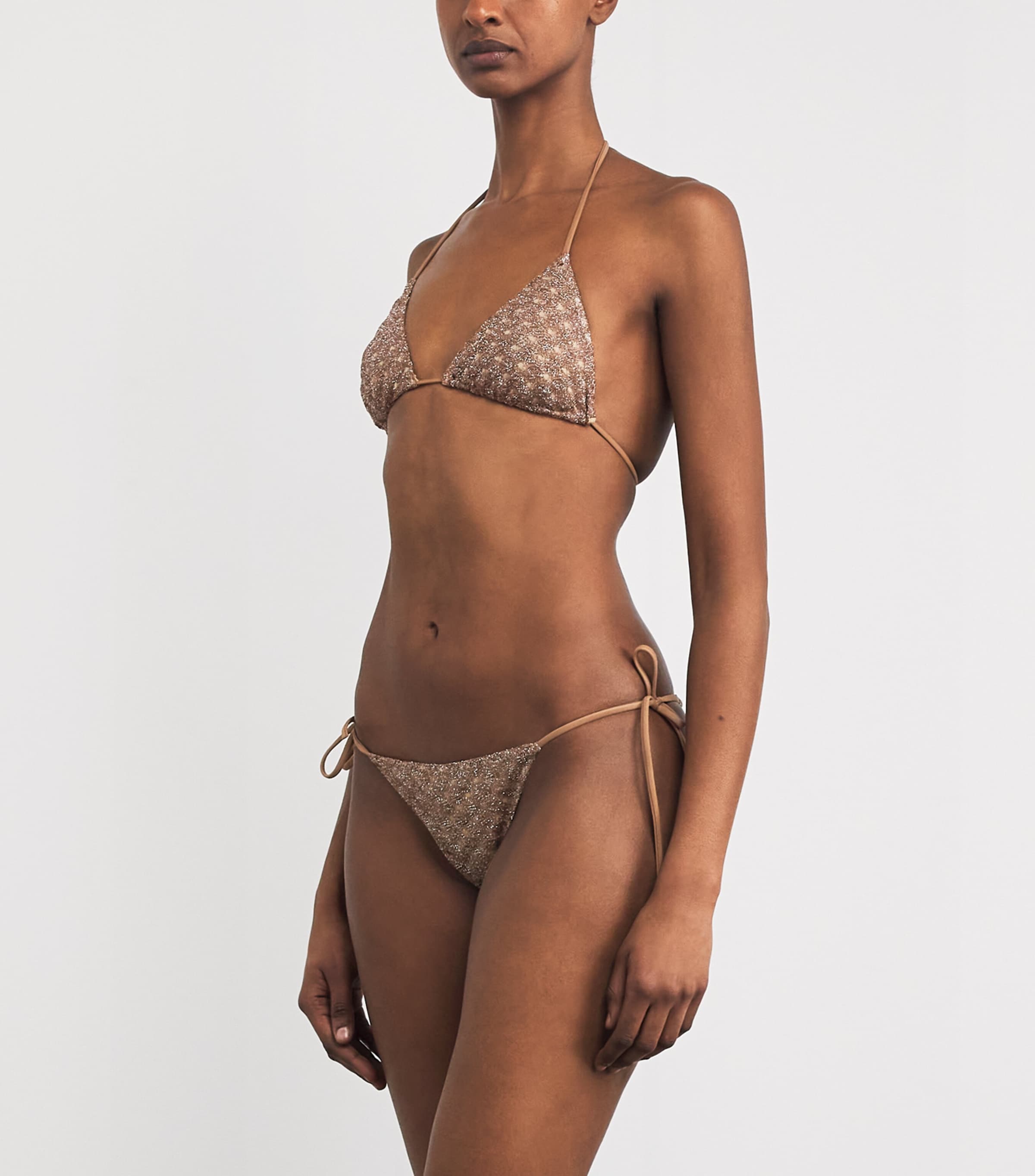 Crochet Spiderweb Bikini S80EE BROWN Image 2