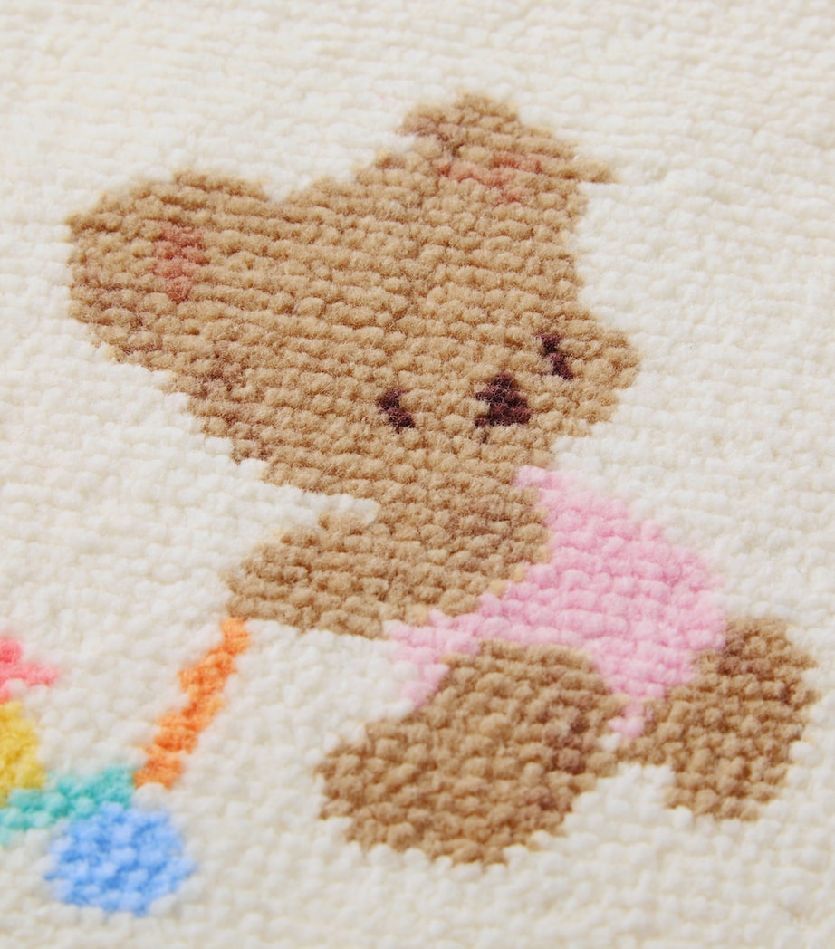 Miki House Cotton Chenille Bear Blanket Image 4