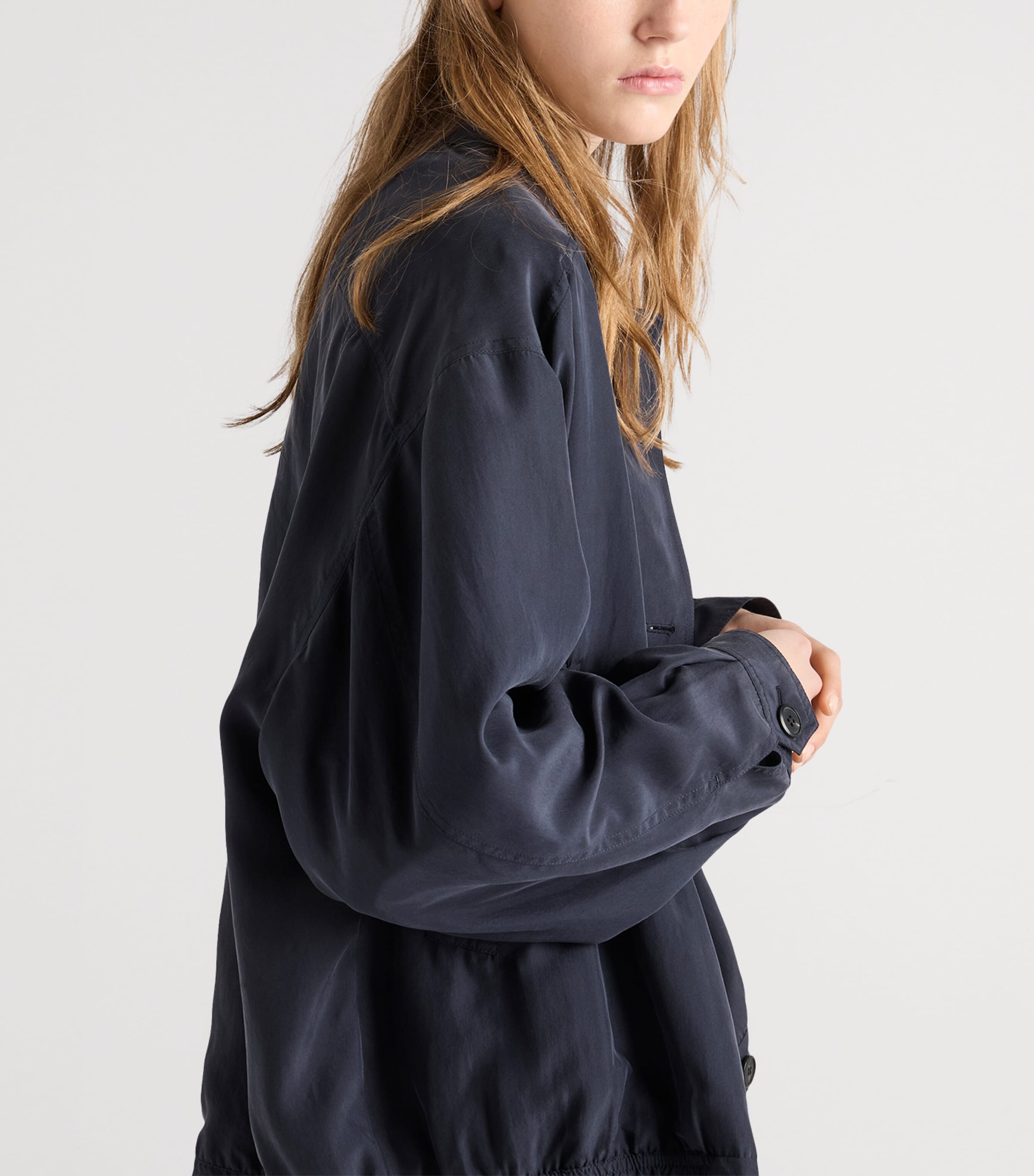 Prada Womens Silk Bomber Jacket Image 4