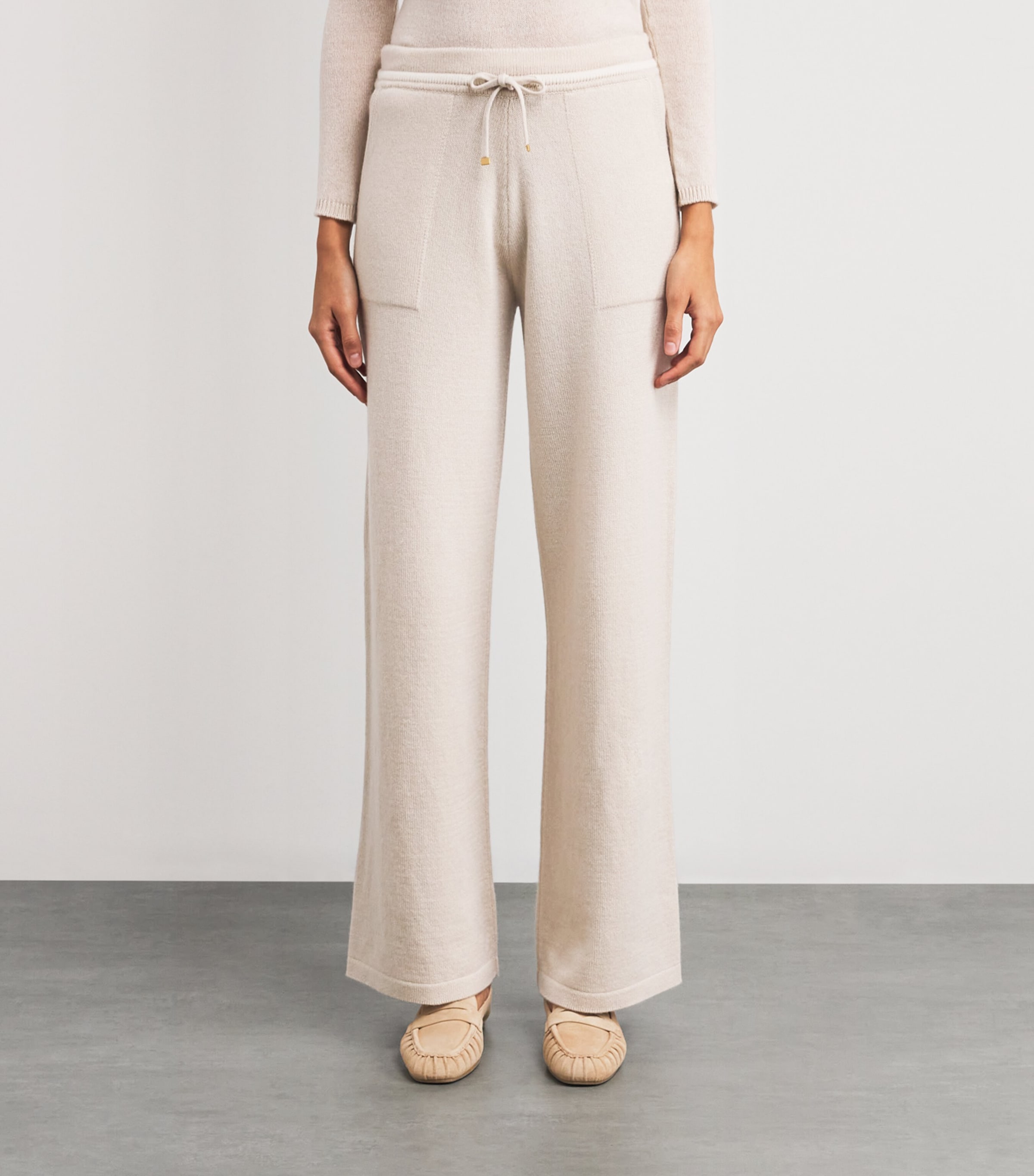 Cashmere Wide-Leg Trousers SABBIA PANNA Image 3