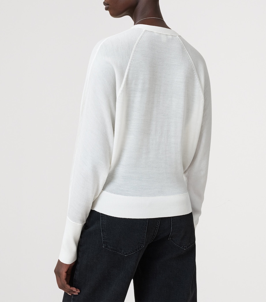 Wool Honor Cardigan CHALK WHITE Image 5