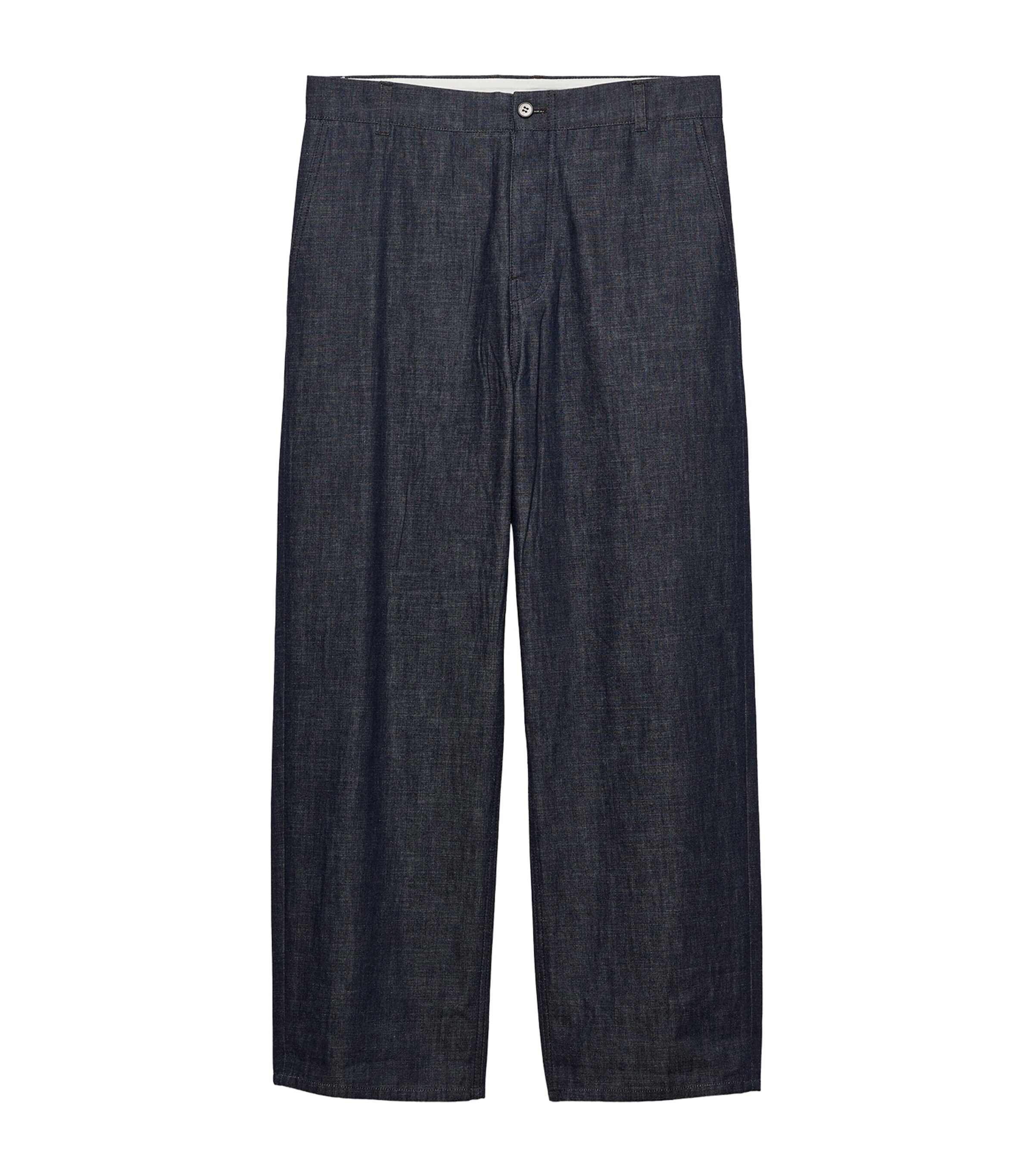 Prada Mens Regular-Fit Raw Denim Jeans Image 1