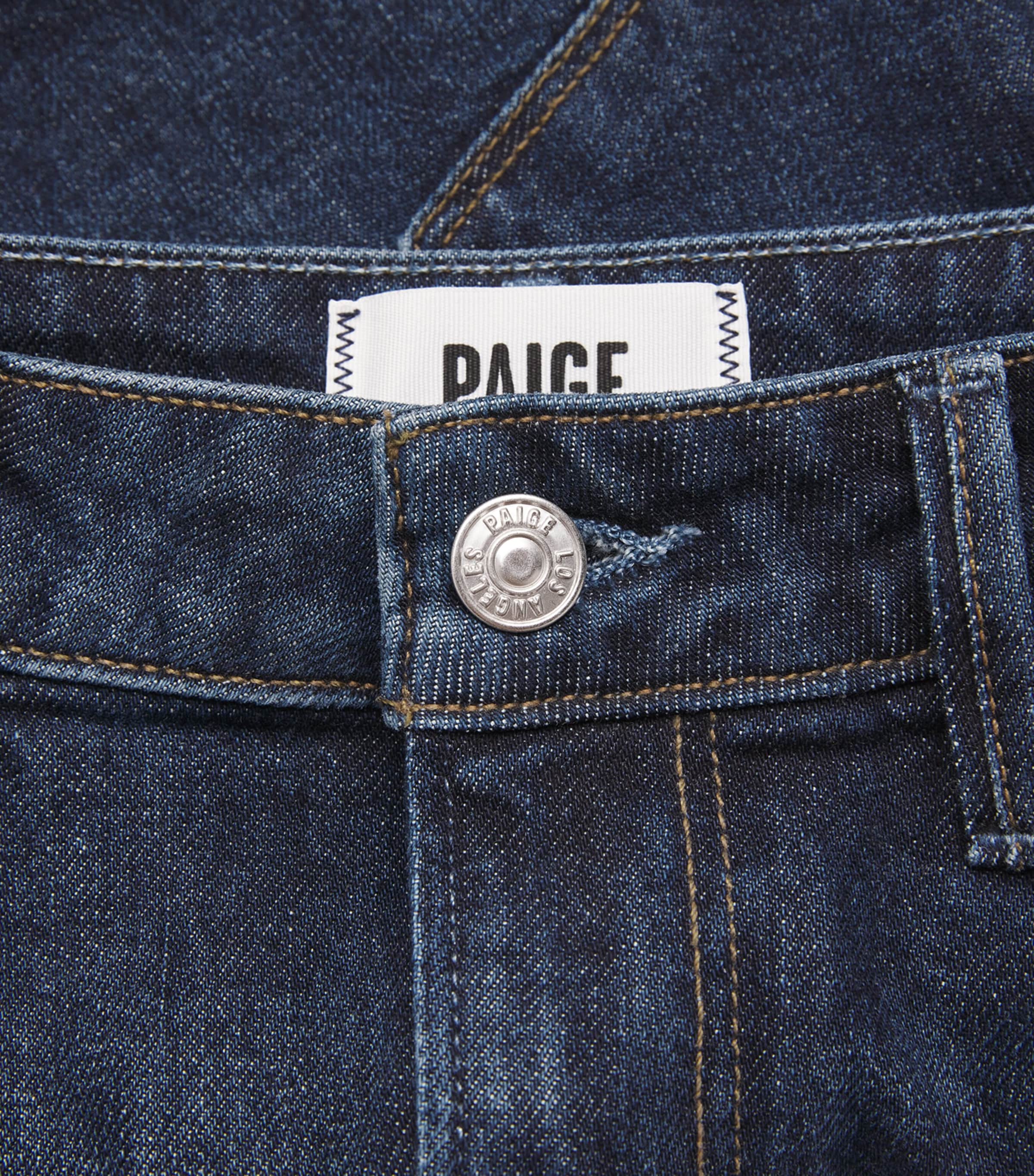 PAIGE Womens Dani High-Rise Denim Shorts Visage Image 6