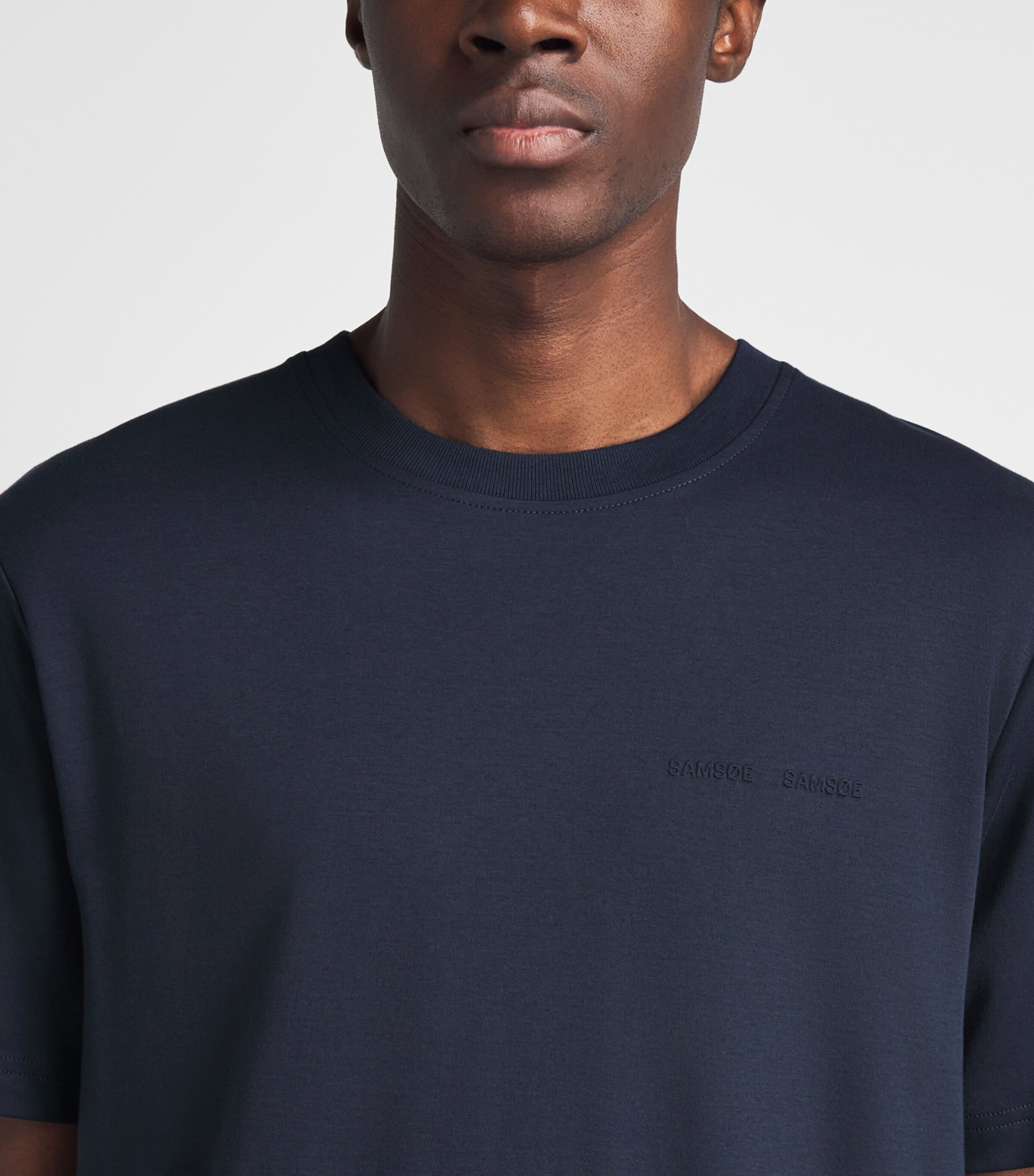 Samsøe Samsøe Mens Sajesper Logo T-Shirt Salute Image 3