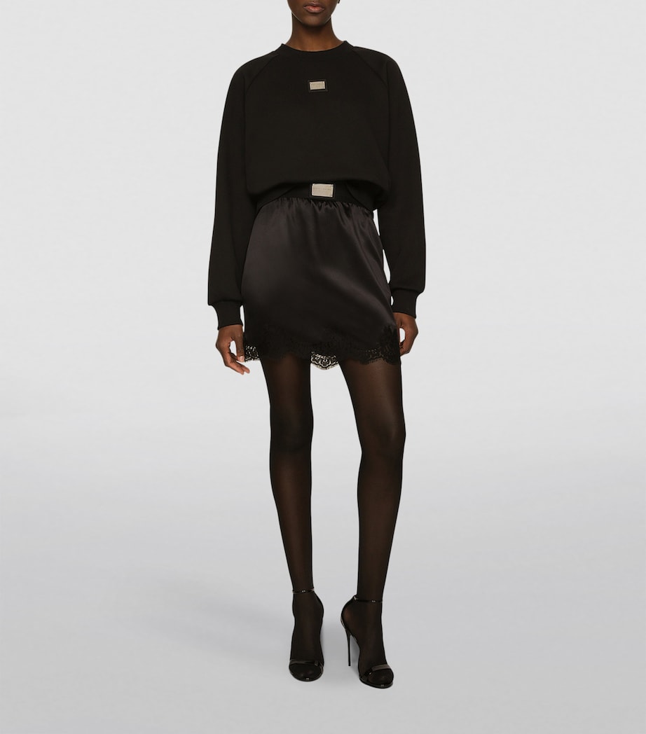 Logo Plaque Sweatshirt N0000-BLACK Image 2