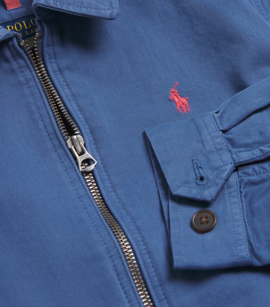 Ralph Lauren Kids Cotton Jacket (6-12 Years) Old Royal Image 3