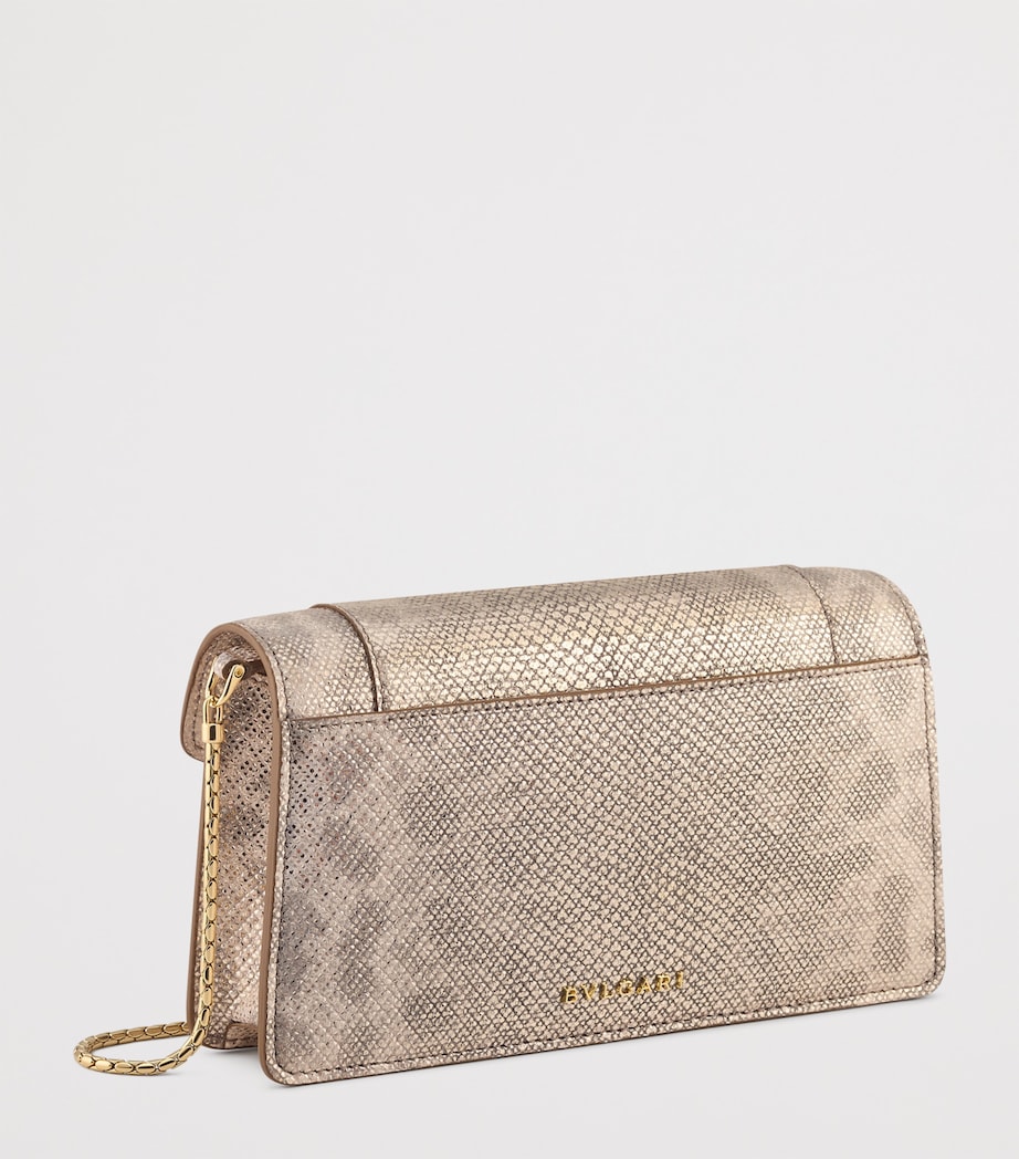 Karung Leather Serpenti Forever Chain Pochette BEIGE MEDIUM Image 3